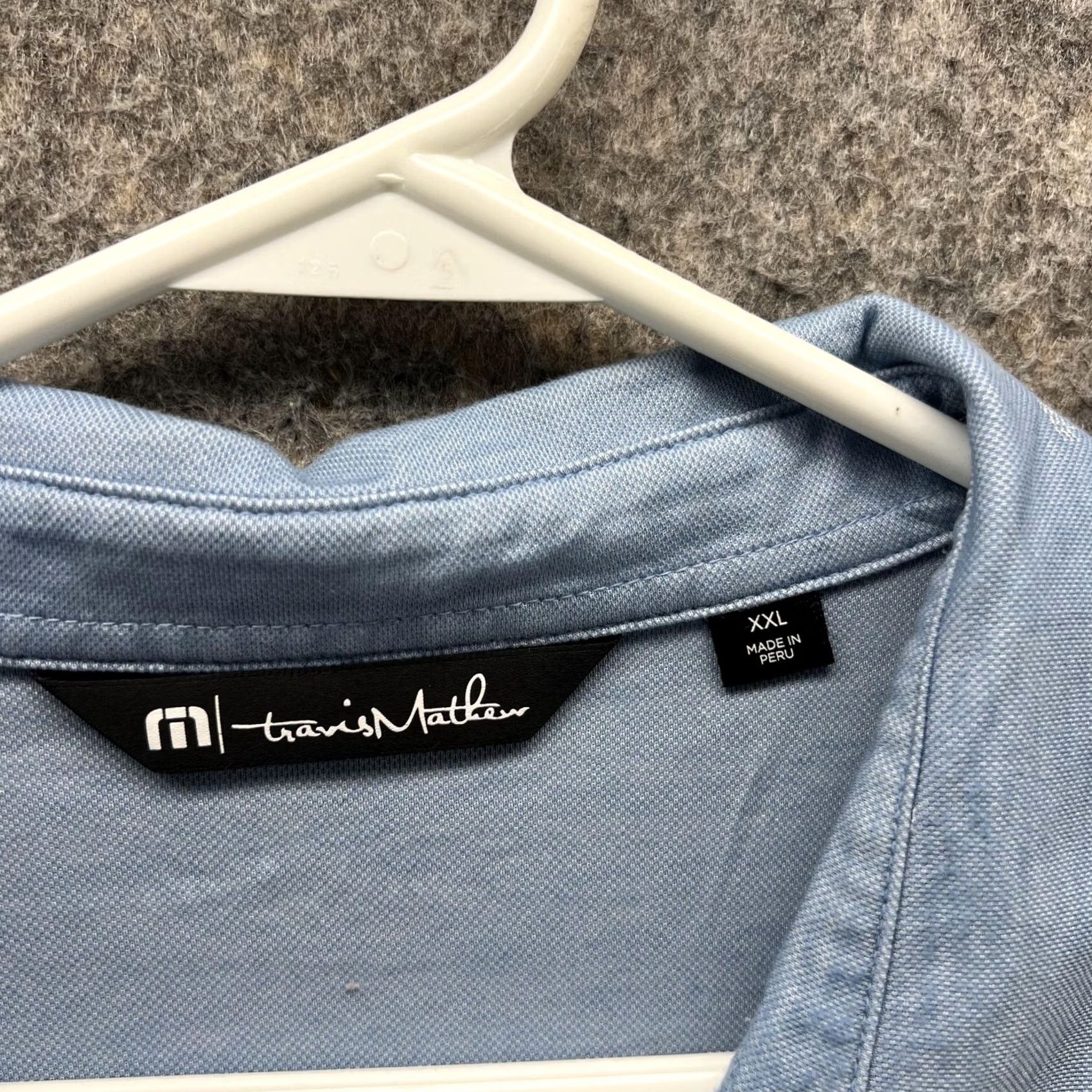 TravisMathew Travis Mathew Polo Shirt Men 2XL Blue Pima Cotton Palms Parrot Golf Preppy Shirt Short Sleeve Button Collar Casual/Activewear Mens 2XL Size US XXL / EU 58 / 5 - 5 Thumbnail