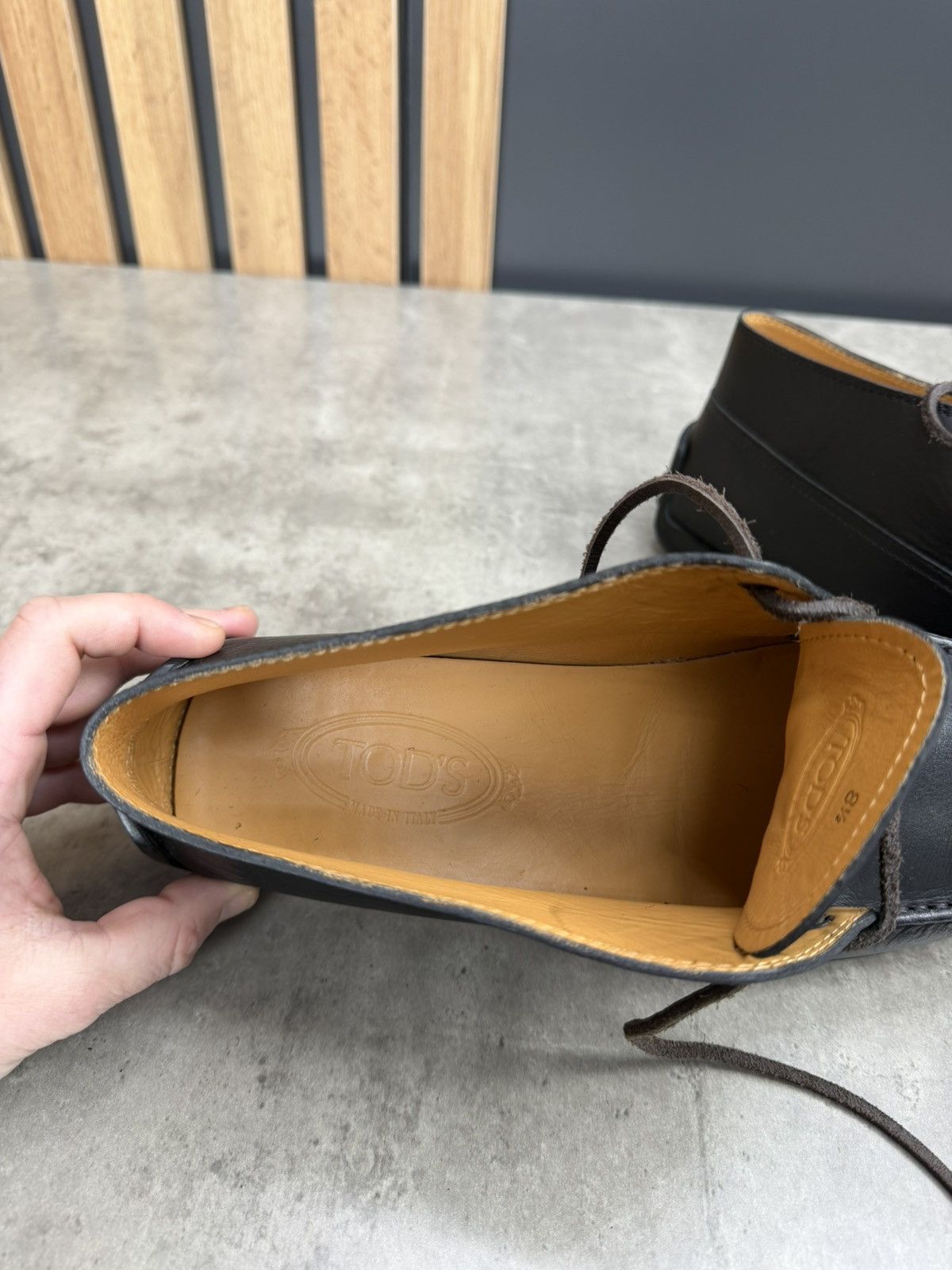 Tod's Tod’s Leather Driving Shoes Black Moccasins Size Uk 8 1/2 Size US 9.5 / EU 42-43 - 13 Thumbnail