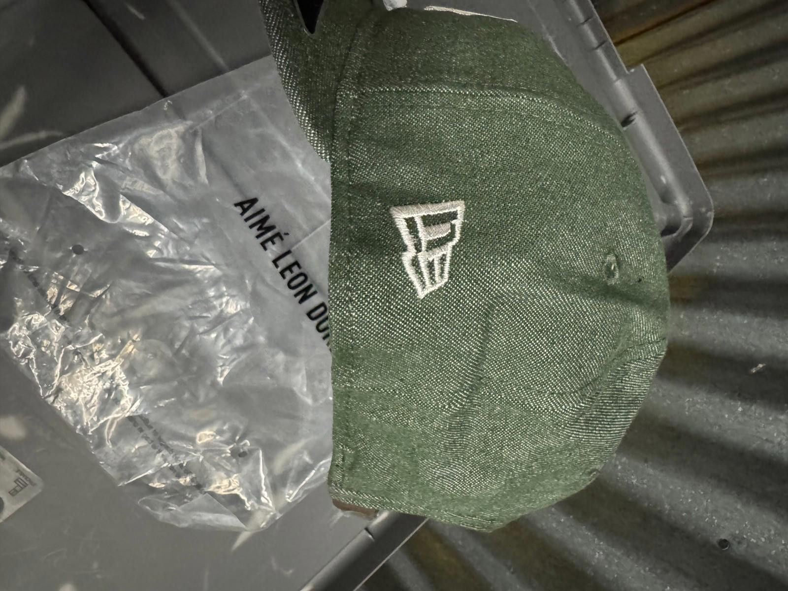 Aime Leon Dore Aime Leon Dore New Era Denim Yankees Hat Cap Green Olive Size ONE SIZE - 6 Thumbnail