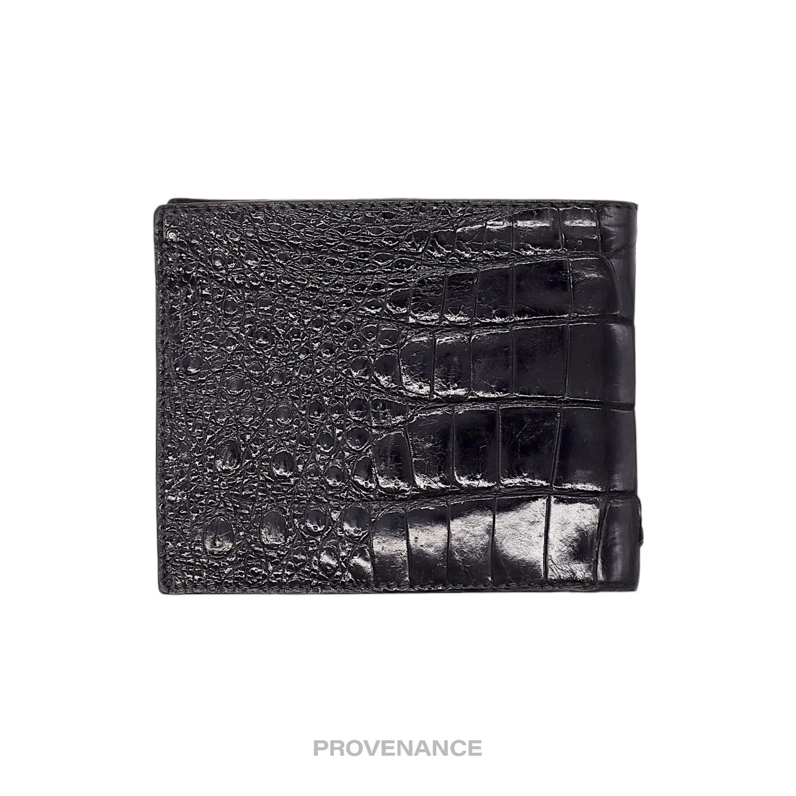 Celine 🔴 Celine 5CC Bifold Wallet - Black Crocodile Leather Size ONE SIZE - 2 Thumbnail