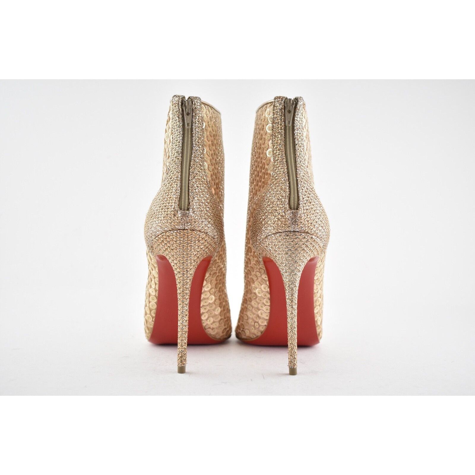Christian Louboutin Gipsybootie SPC 100 Nude Glitter Mesh Heel Boot Bootie 38.5 Size US 8.5 / IT 38.5 - 11 Thumbnail