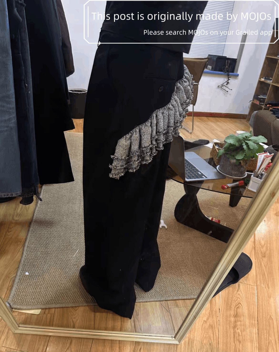 Yohji Yamamoto Sz 3 Yohji Yamamoto Layers Attached Trousers Size US 30 / EU 46 - 7 Thumbnail
