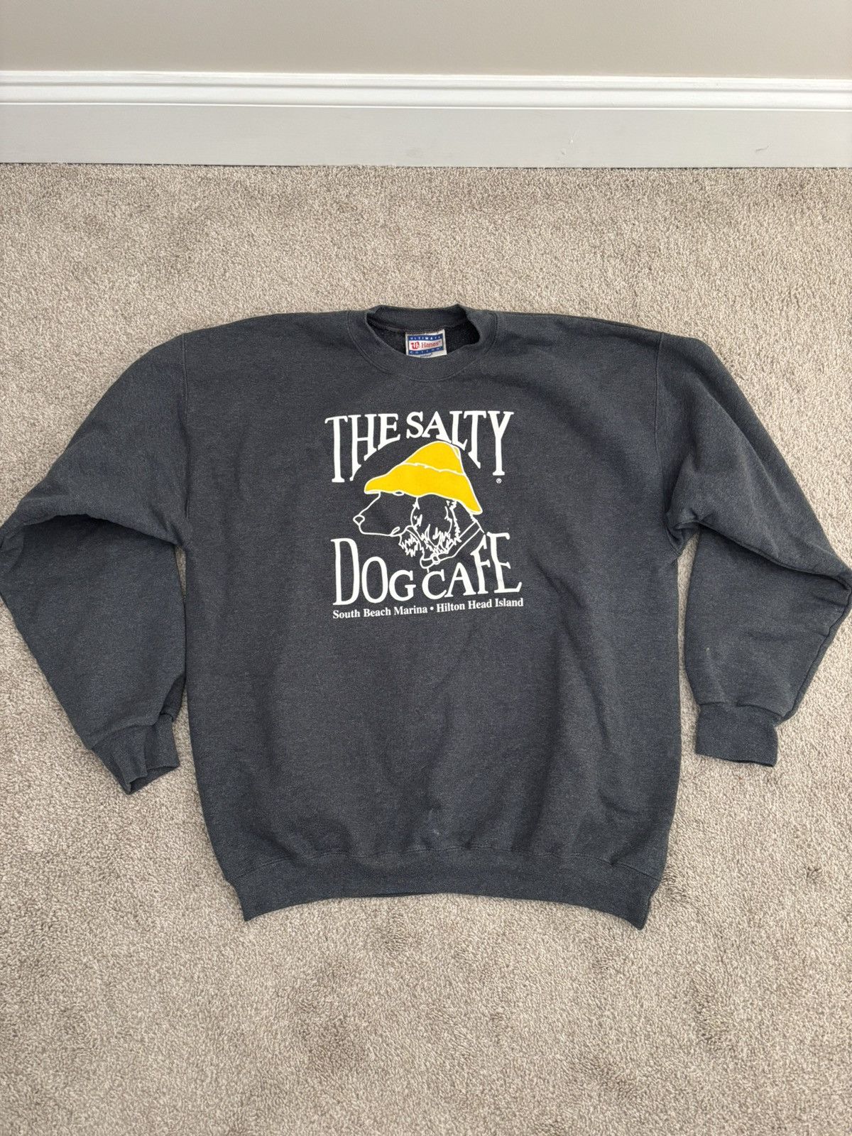 Hanes Vintage Salty Dog Cafe Sweatshirt Size US L / EU 52-54 / 3 - 1 Thumbnail