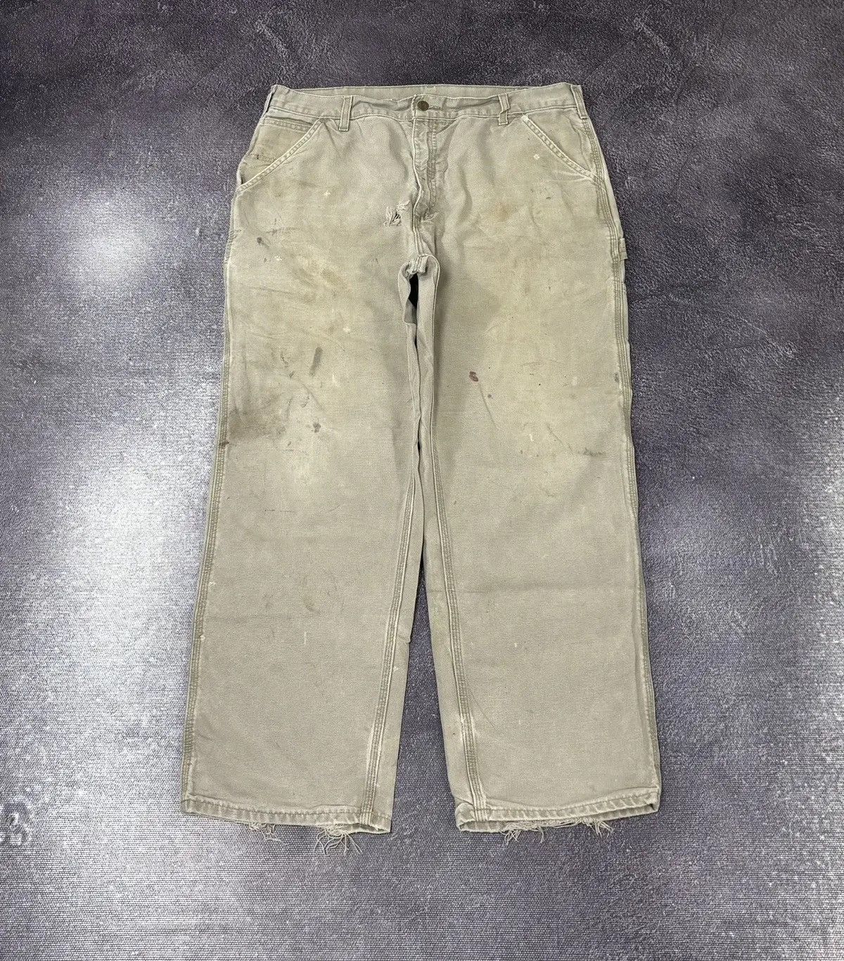 Carhartt × Vintage Vintage Carhartt American Hype Denim Work Baggy Pants Size US 38 / EU 54 - 2 Thumbnail