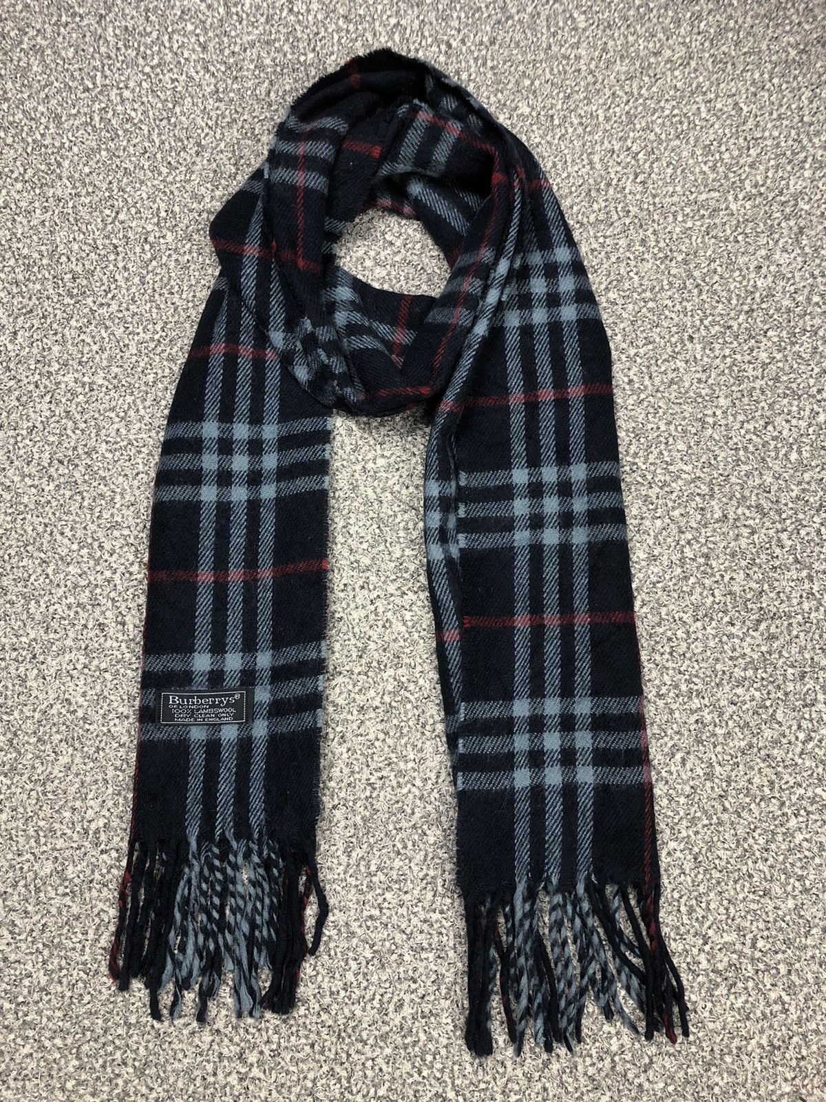 Burberry × Vintage Vintage Burberrys Scarf / Muffler / Neckwear Lambswool Size ONE SIZE - 1 Thumbnail