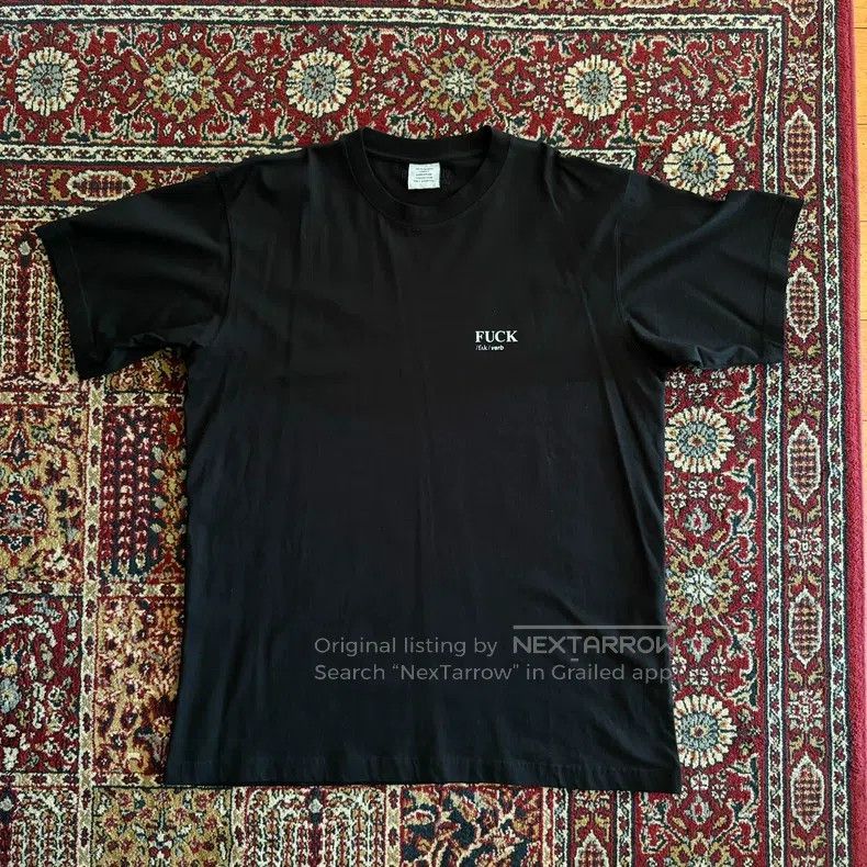 Vetements Vetements Swear word Tee size L Size US L / EU 52-54 / 3 - 1 Thumbnail