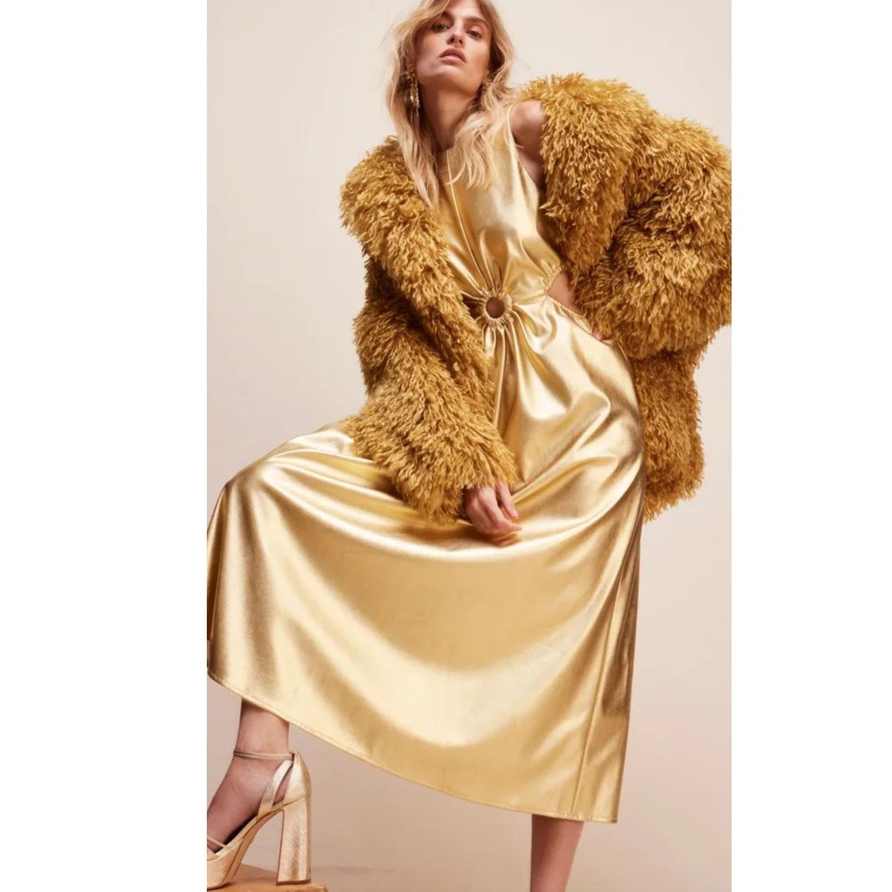 Free People New Jules Kae Lennie Midi Dress $275 SMALL Special Occasion Size S / US 4 / IT 40 - 1 Thumbnail