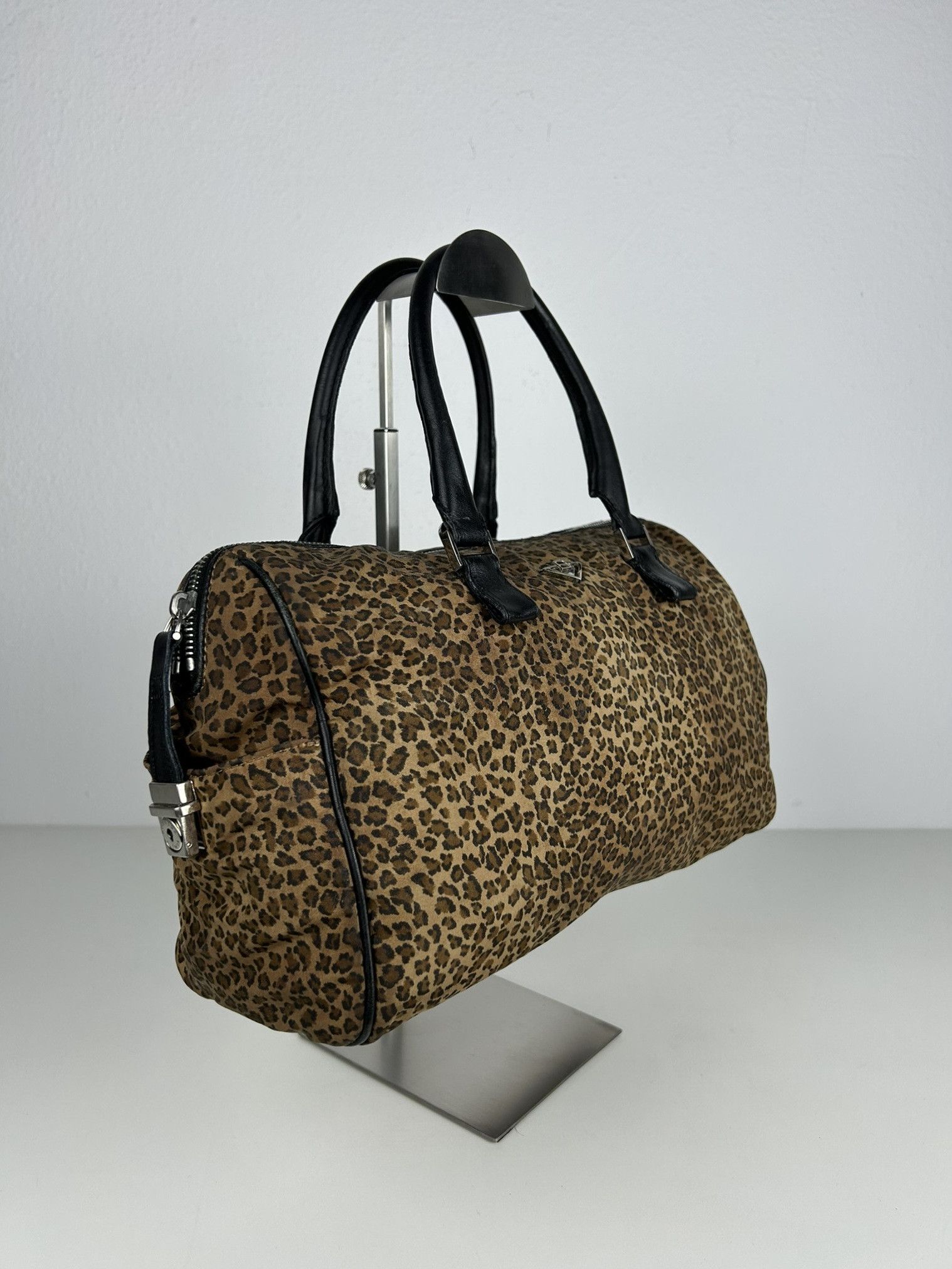 Bottega Veneta Vintage Bottega Veneta leopard print mini boston bag Size ONE SIZE - 6 Thumbnail