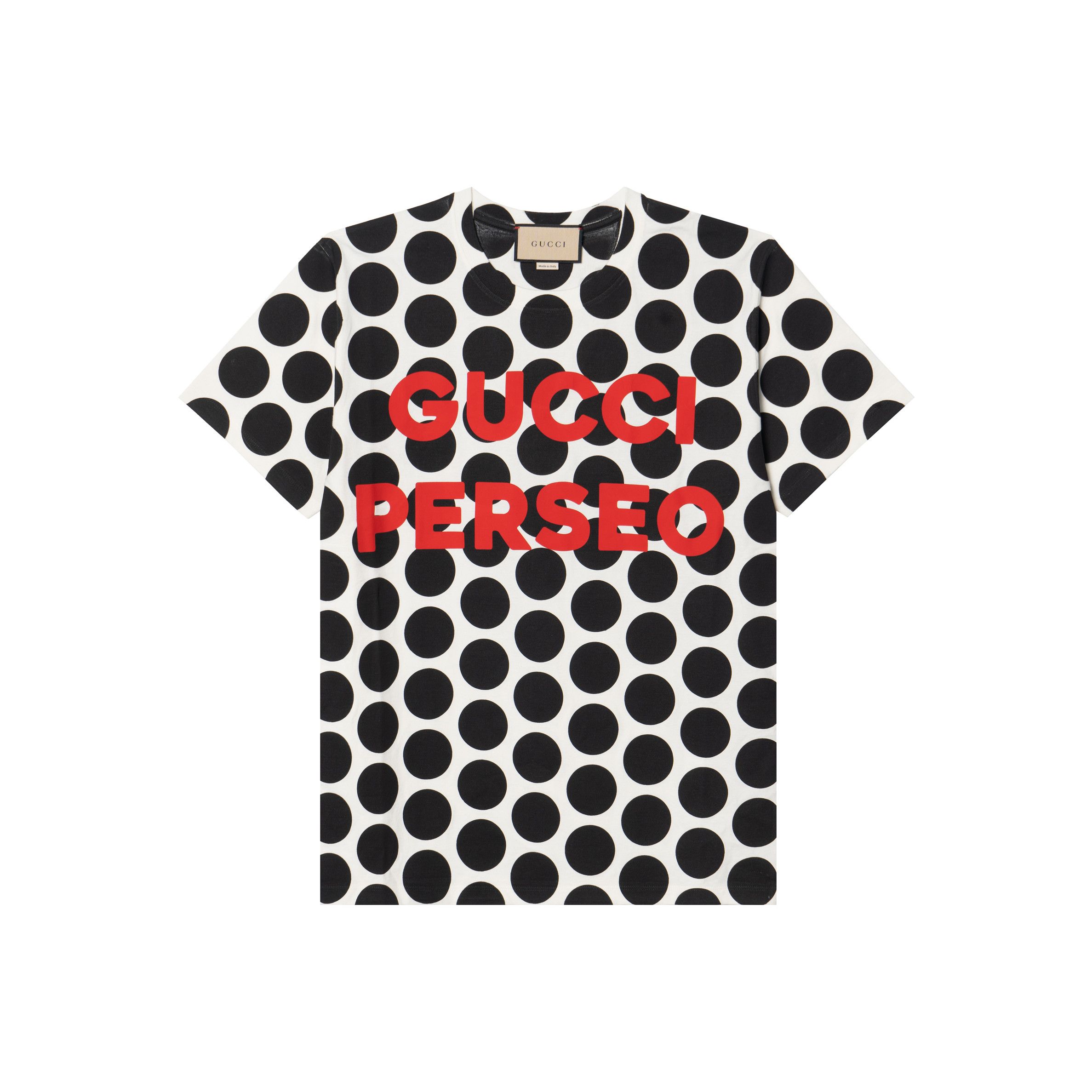 Gucci Gucci Polka Dot Logo T-Shirt Size M Size US M / EU 48-50 / 2 - 1 Thumbnail