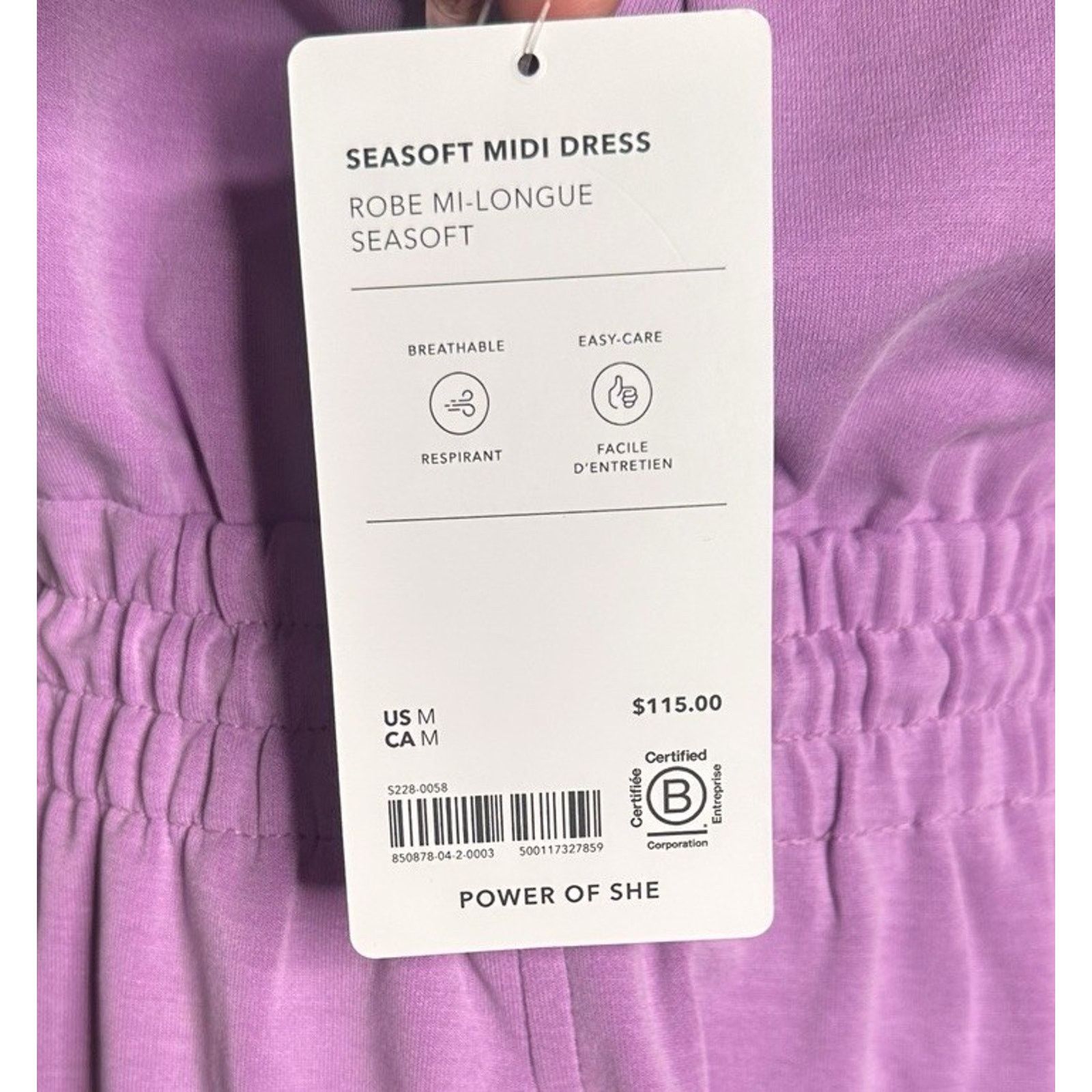 Athleta ATHLETA Seasoft Midi Dress M Orchid Sleeveless Pockets NEW Size M / US 6-8 / IT 42-44 - 12 Thumbnail