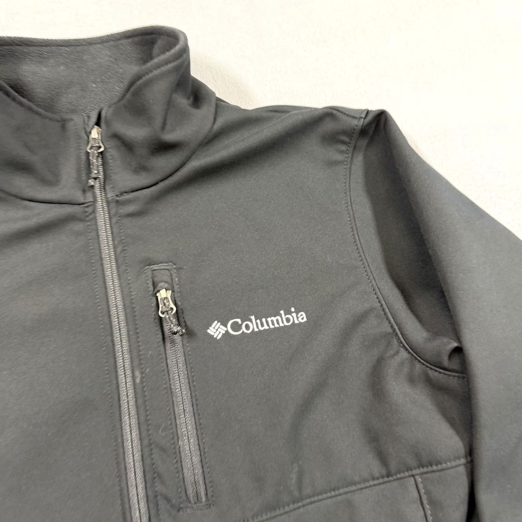 Vintage Columbia Jacket Mens M Black Softshell Full Zip Lined Pockets Outdoor Size US M / EU 48-50 / 2 - 4 Thumbnail