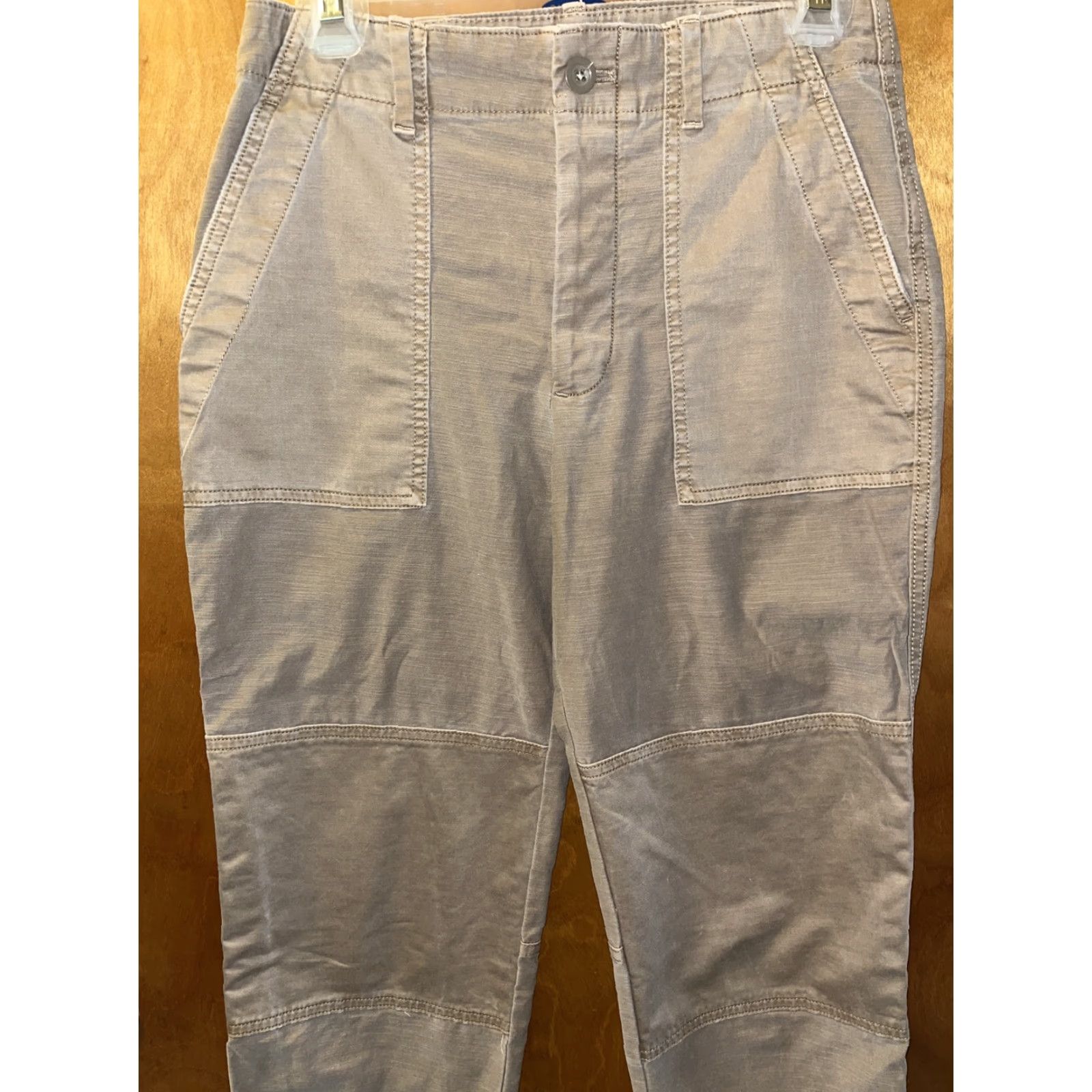Gap VINTAGE GAP Womens Khaki Cropped Pants Size 0 Brown 24" Inseam Mid Rise Casual Travel Style 90s Size 25" / US 0 / IT 36 - 2 Thumbnail