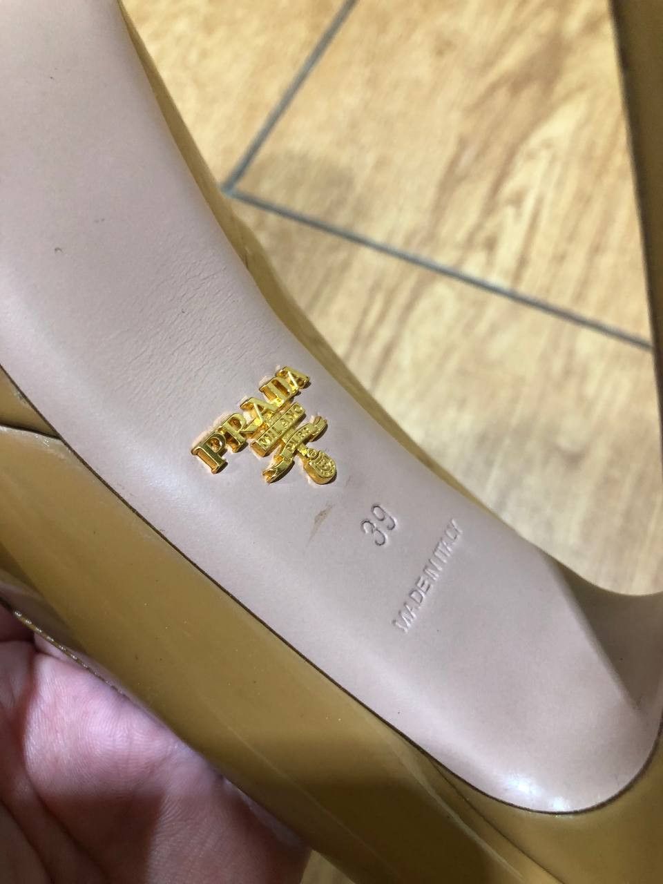 Prada Prada Patent Leather Peep Toe Platform Size US 9 / IT 39 - 3 Thumbnail