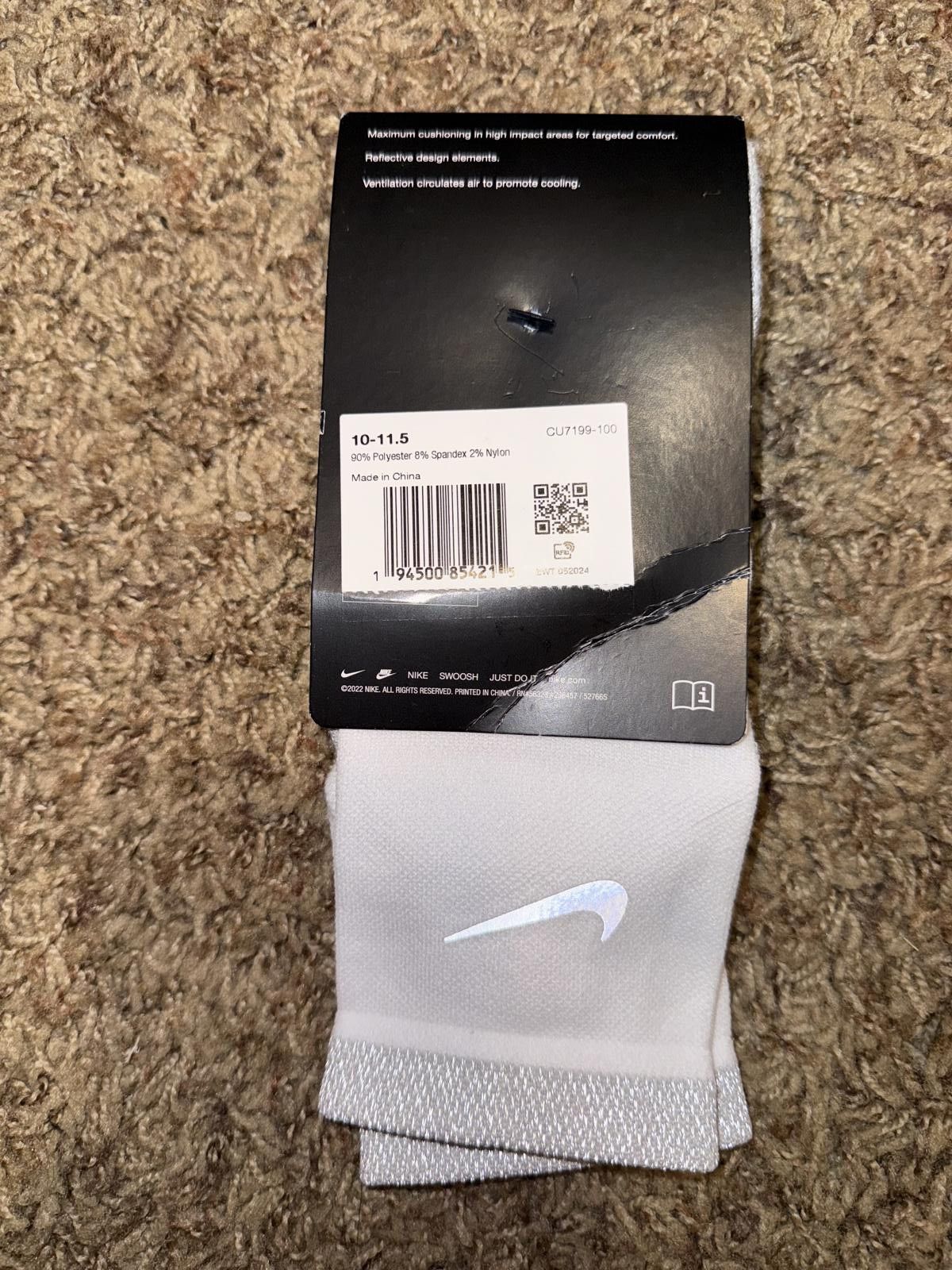 Nike Nike Dri-FIT Spark Cushioned Ankle Running Socks Size ONE SIZE - 5 Thumbnail