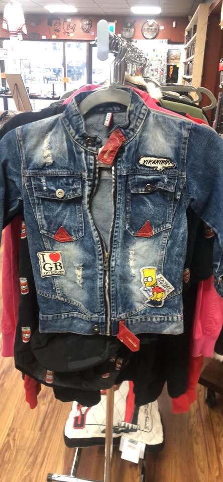 Designer Cute Kids' Yikanino 5/6TDenim Jacket with Patches Size US XXS / EU 40 - 1 Thumbnail