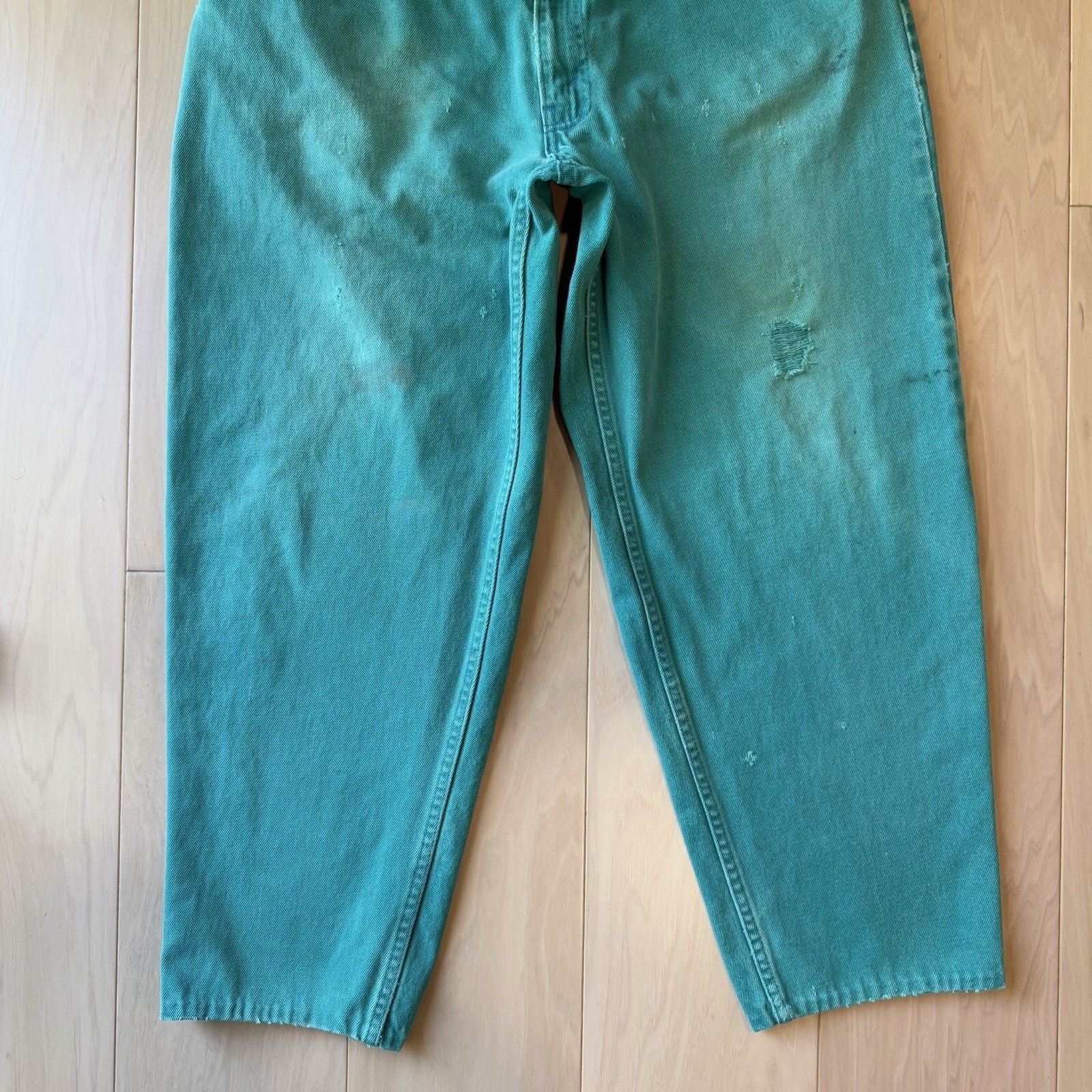 Levi's Vintage Levis 560 Jeans 35 Teal Made In USA 80s Relaxed Size US 35 - 4 Thumbnail