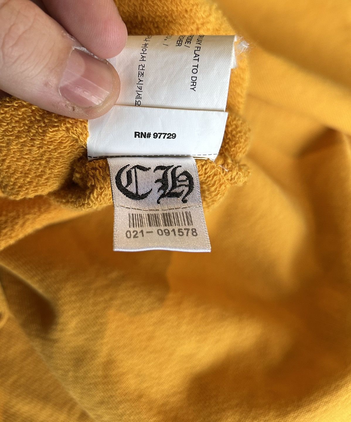 Chrome Hearts Chrome Hearts mustard script hoodie Size US M / EU 48-50 / 2 - 14 Thumbnail