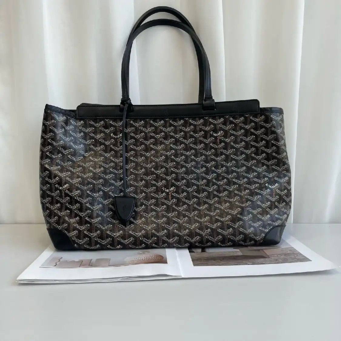 Goyard GOYARD Bellechasse Biaude Small black coated canvas print shoulder bag Size ONE SIZE - 1 Thumbnail