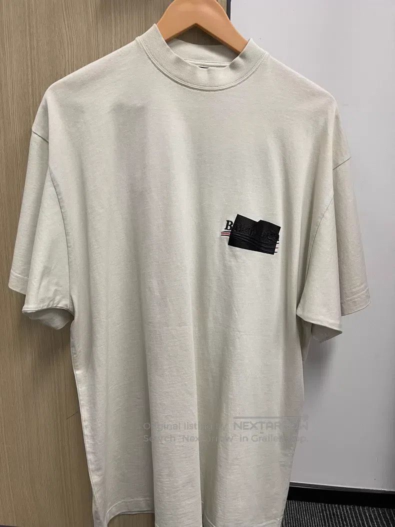 Balenciaga Balenciaga Tape Embroidered Short Sleeve T-Shirt Size US S / EU 44-46 / 1 - 1 Thumbnail