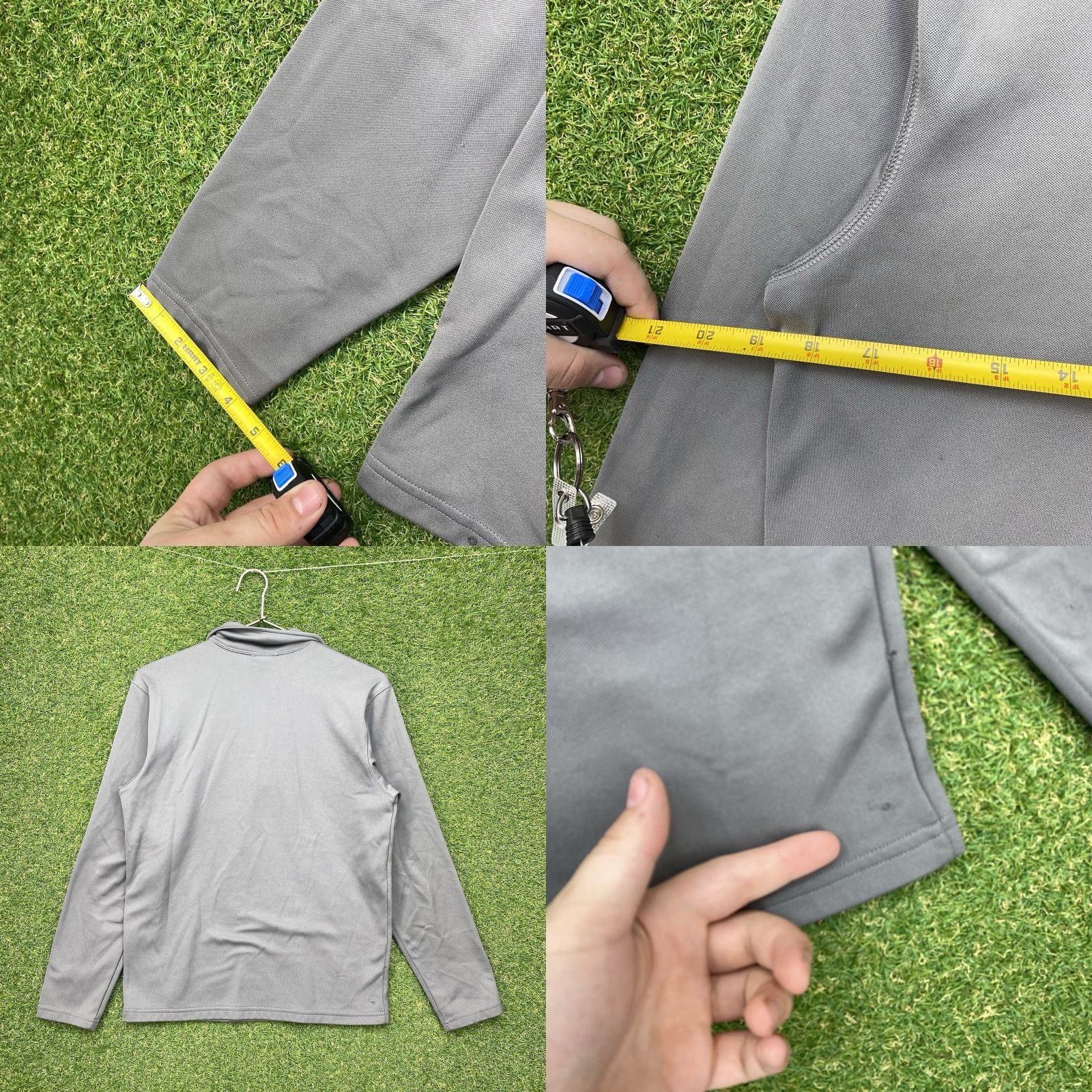 The North Face The North Face Jacket Mens S Gray 1/4 Zip Stretch Fleece Outdoor Hiking Size US S / EU 44-46 / 1 - 8 Thumbnail