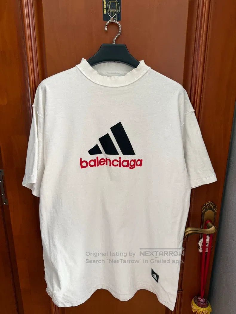 Balenciaga Balenciaga Adidas Collaboration Short Sleeve T-Shirt Size US M / EU 48-50 / 2 - 1 Thumbnail