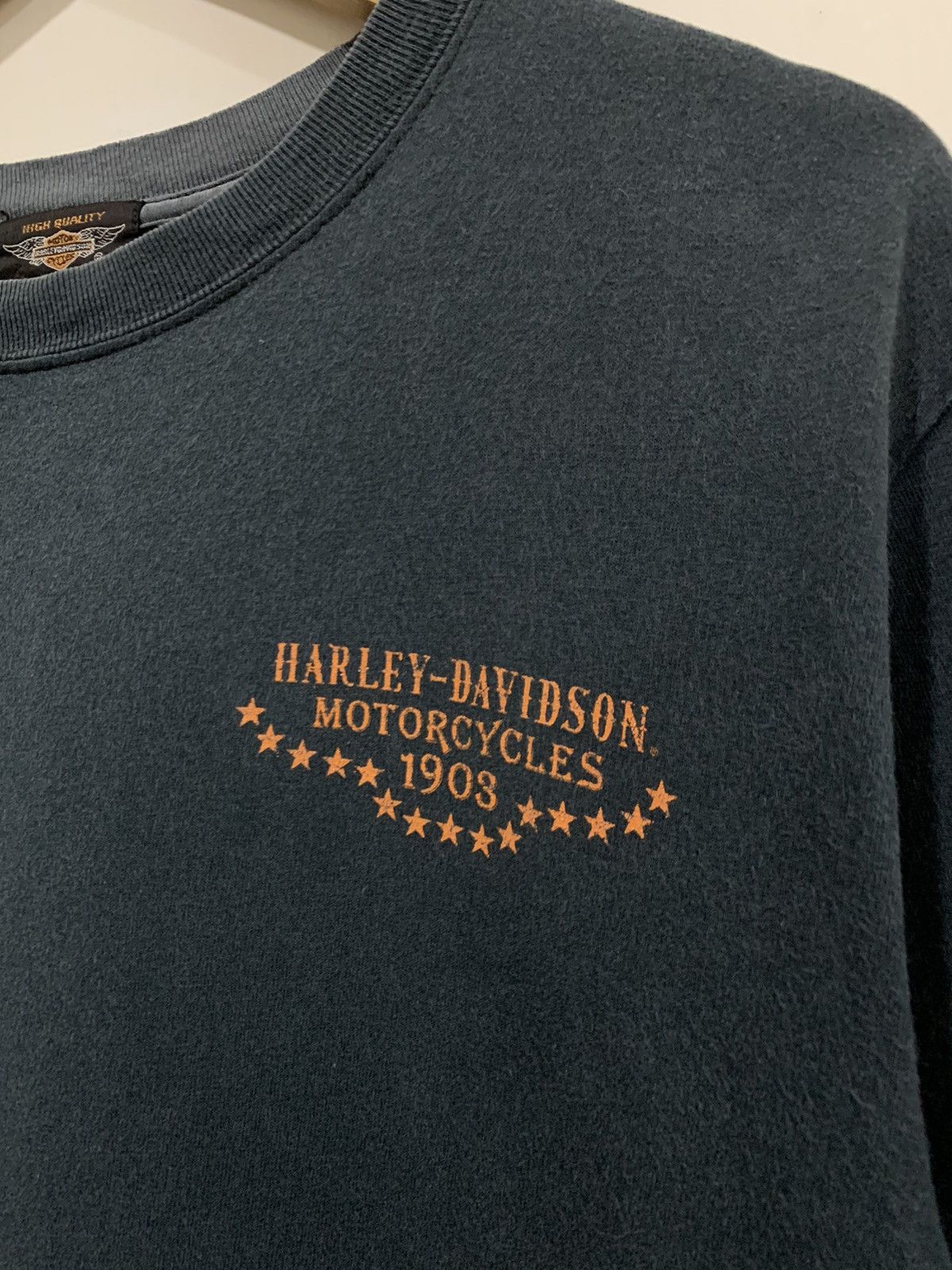 Harley Davidson Vintage Y2K Harley Davidson Motorcycles Faded T Shirt Size US L / EU 52-54 / 3 - 3 Thumbnail
