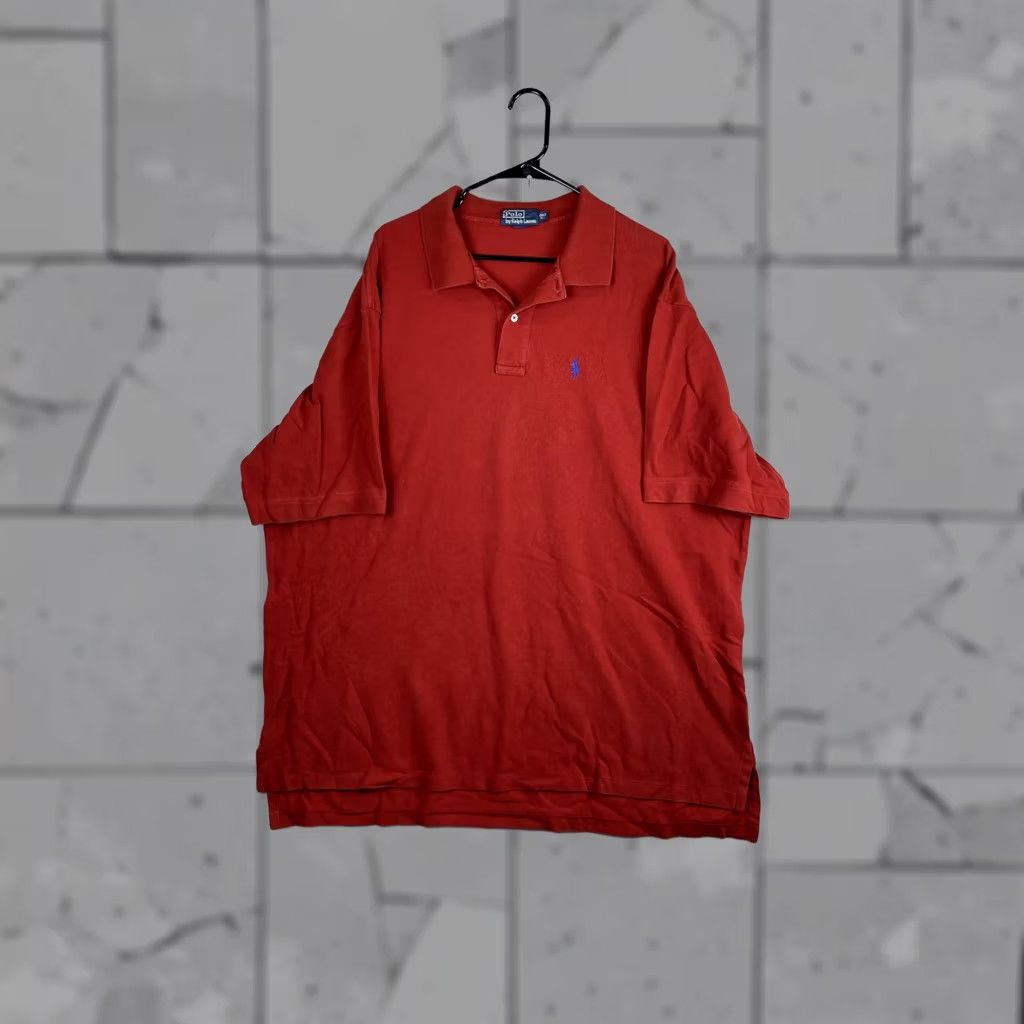 Polo Ralph Lauren Polo by Ralph Lauren Polo Shirt Mens 2XLT Red Solid Pony Logo Tall Knit Casual Shirt Size US XXL / EU 58 / 5 - 1 Thumbnail