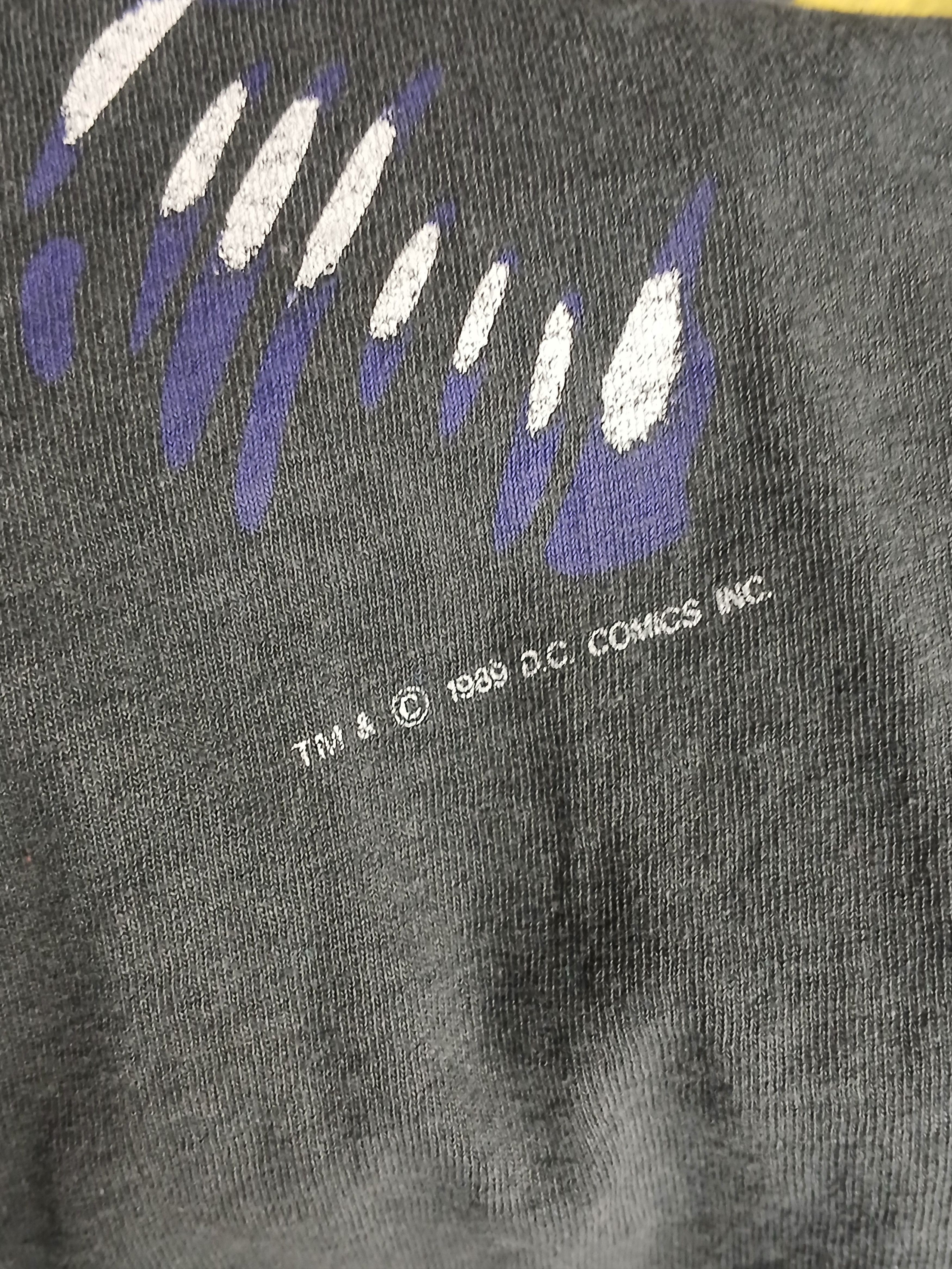 DC Comics × Vintage Vintage 1989 DC Batman Single Stitch T-Shirt Size US S / EU 44-46 / 1 - 4 Thumbnail
