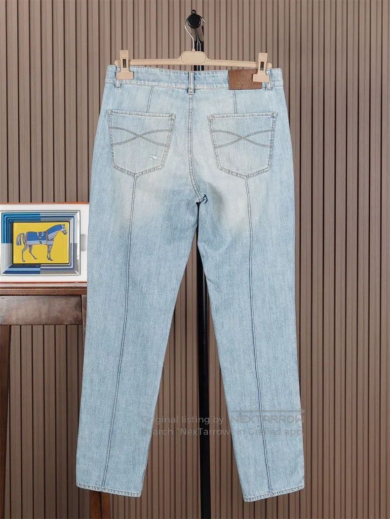 Brunello Cucinelli Brunello Cucinelli Light Wash Denim Pants Size US 32 / EU 48 - 2 Thumbnail
