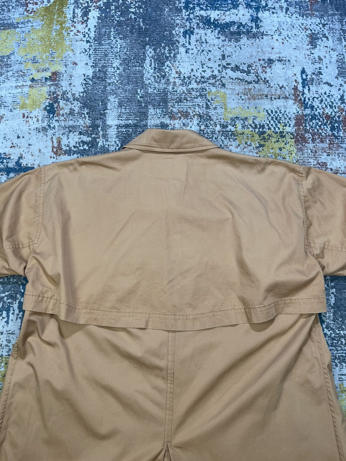 Issey Miyake Vtg 80s Issey Miyake Windcoat Cotton Khaki Coat Size US M / EU 48-50 / 2 - 9 Thumbnail