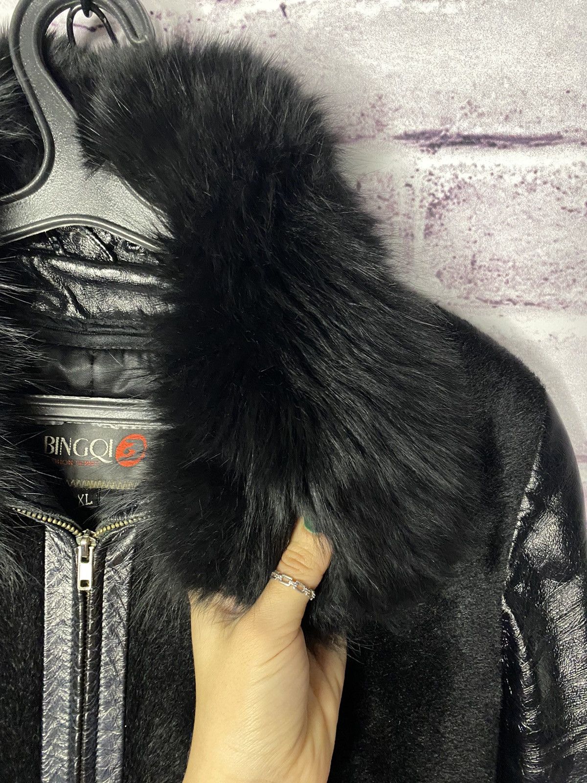 Vintage women's genuine sheepskin coat with fur vintage Size S / US 4 / IT 40 - 11 Thumbnail