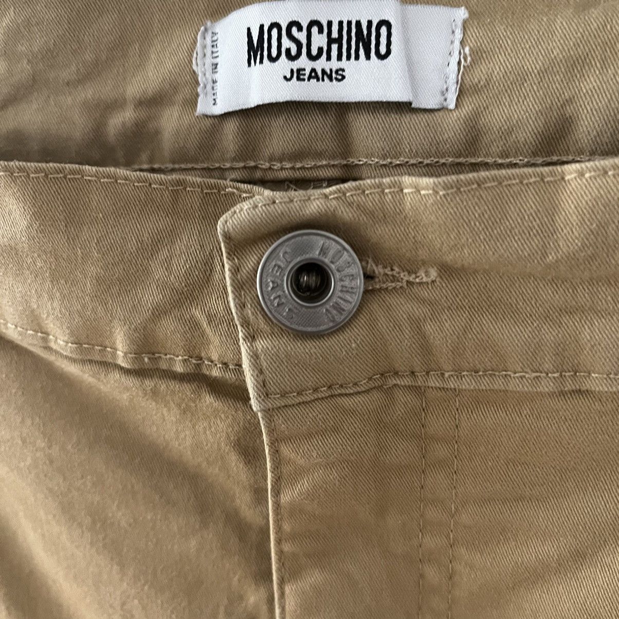 Love Moschino Moschino Jeans Donna Beige Stars Pants Streetwear Y2K Italy Size 32" / US 10 / IT 46 - 6 Thumbnail