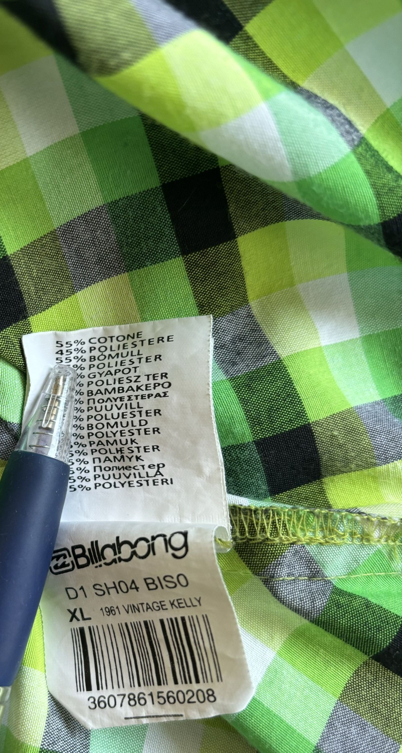 Billabong BilaBong Green shirt size XL Size US XL / EU 56 / 4 - 14 Thumbnail