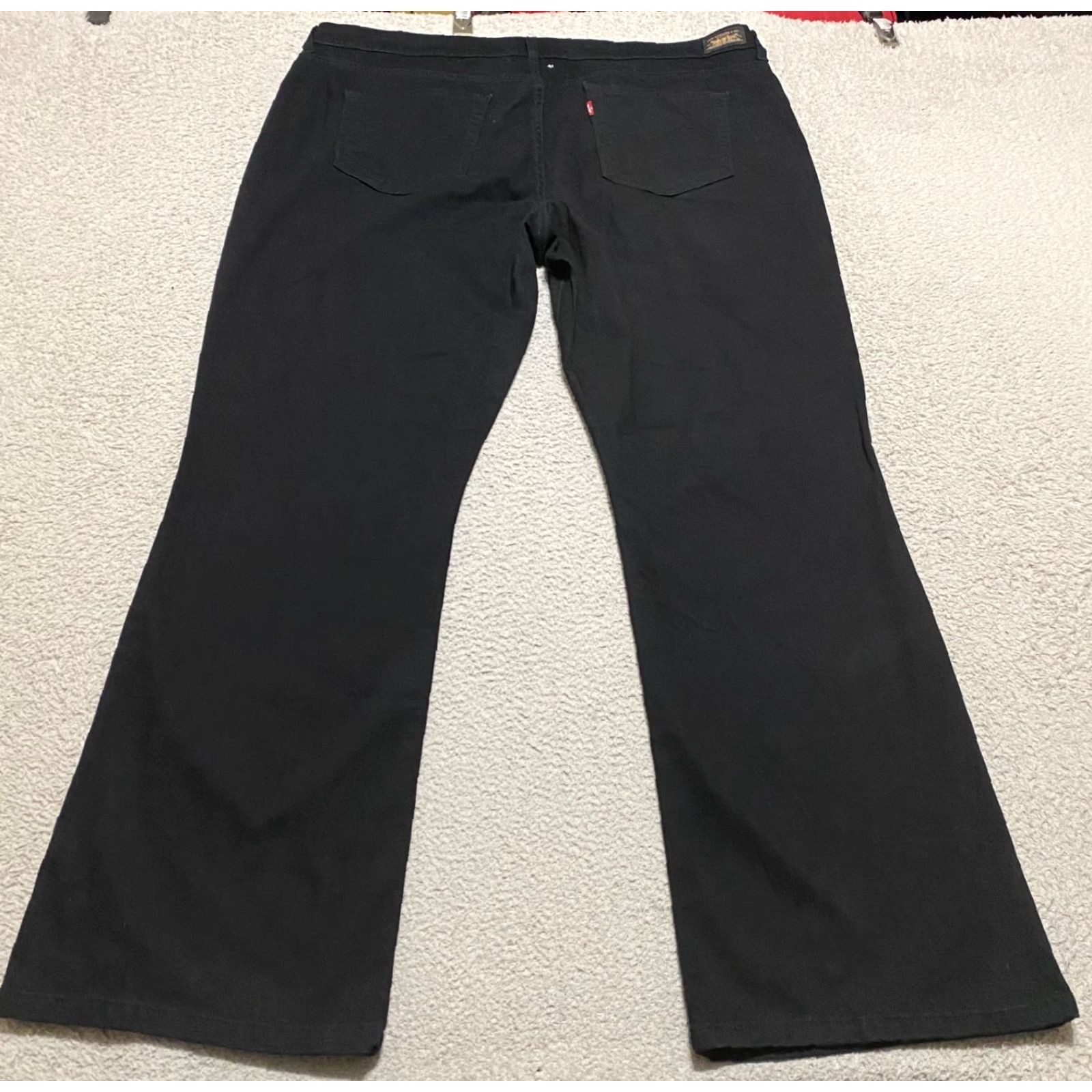 Levi's Levi's 512 Jeans Women's Plus Dark Wash Black Denim Bootcut High Rise 24 Size 42" / US 20 - 2 Thumbnail