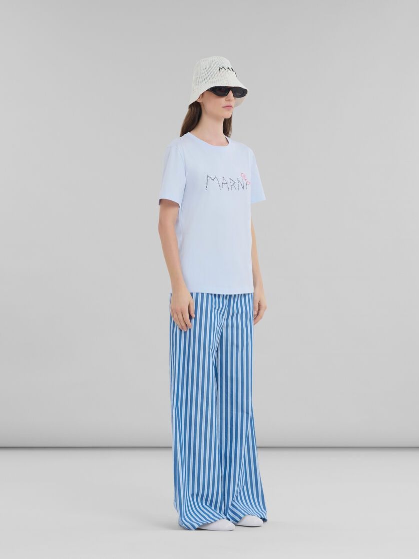 Marni o1f1d3z0625 T-Shirt in Light Blue Size XS / US 0-2 / IT 36-38 - 5 Thumbnail