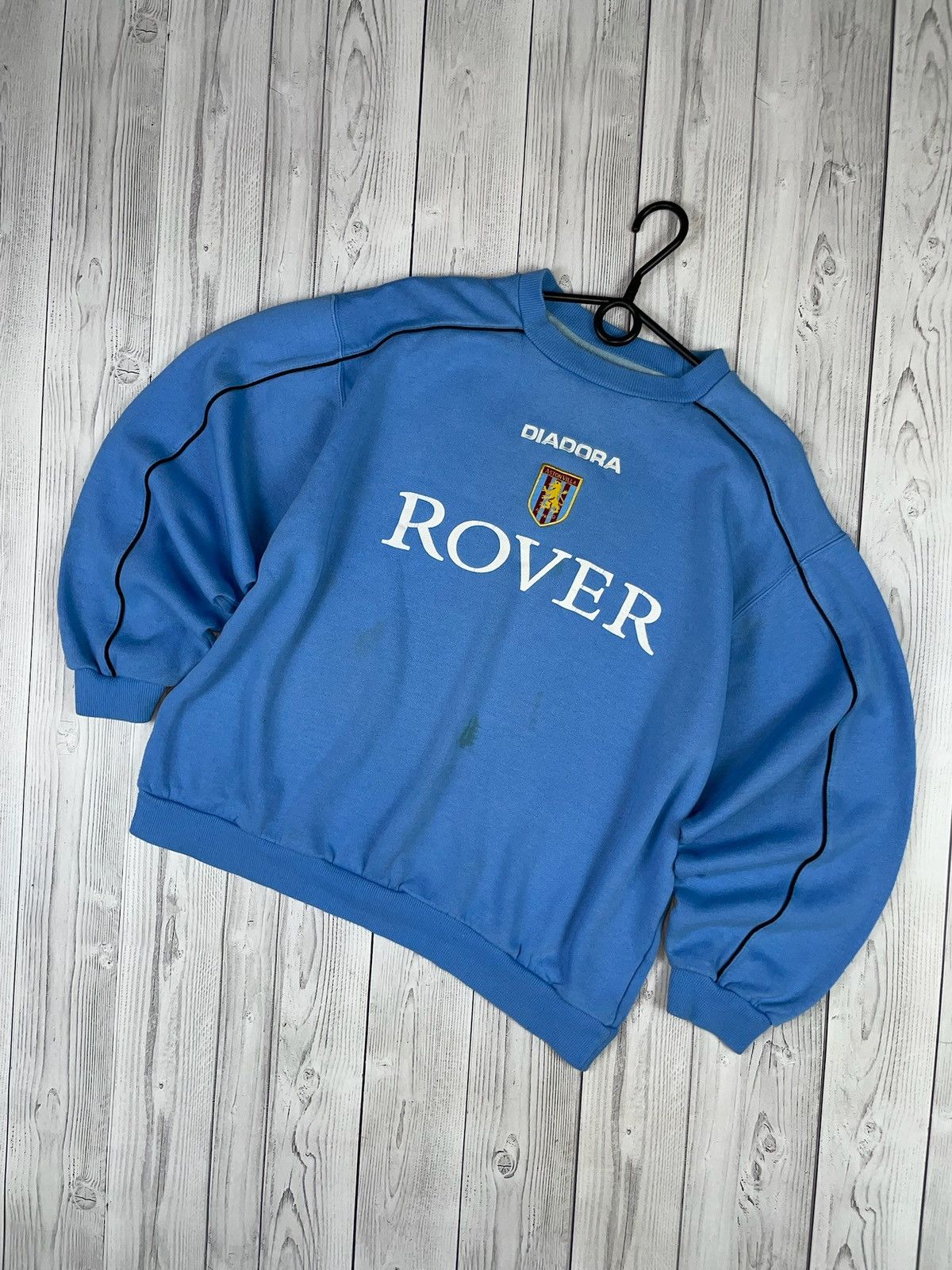 Vintage Vintage Aston Villa soccer sweatshirt blue Diadora Rover S Size US S / EU 44-46 / 1 - 1 Thumbnail