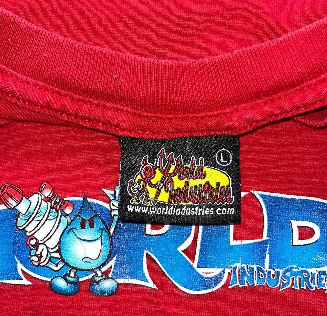 World Industries VINTAGE T SHIRT WORLD INDUSTRIES RED Size US S / EU 44-46 / 1 - 4 Thumbnail