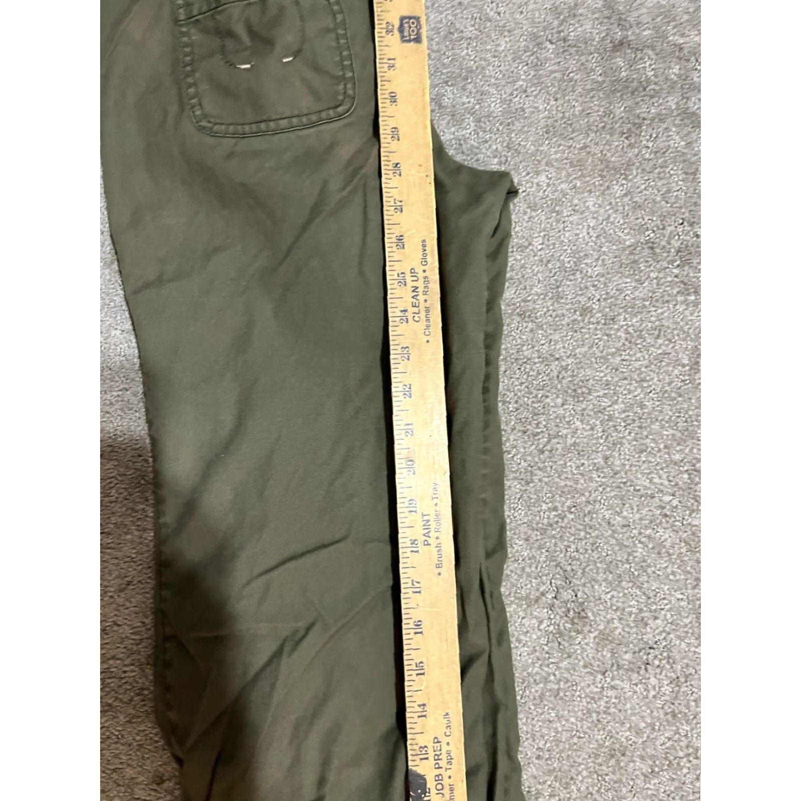 Ann Taylor VINTAGE Ann Taylor Loft womens Olive green Straight career pants 4 Petite Size 27" / US 4 / IT 40 - 6 Thumbnail
