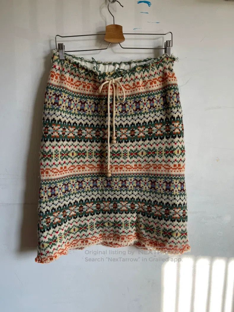 Junya Watanabe Junya Watanabe one-size-fits-all Wool Knit Crochet Fair Isl Size 23" - 1 Thumbnail