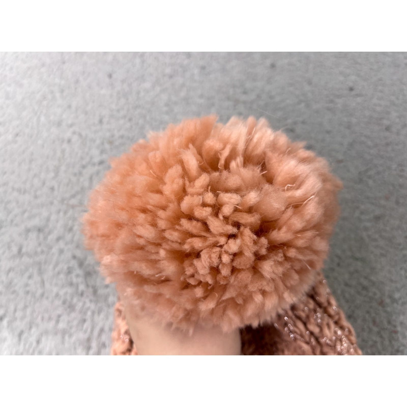 Vintage K Accessories Beanie Winter Knit Pom Womens One Size Pink Sparkly Metallic Acrylic Blend Ski Outdoor Hat Womens Size ONE SIZE - 3 Thumbnail
