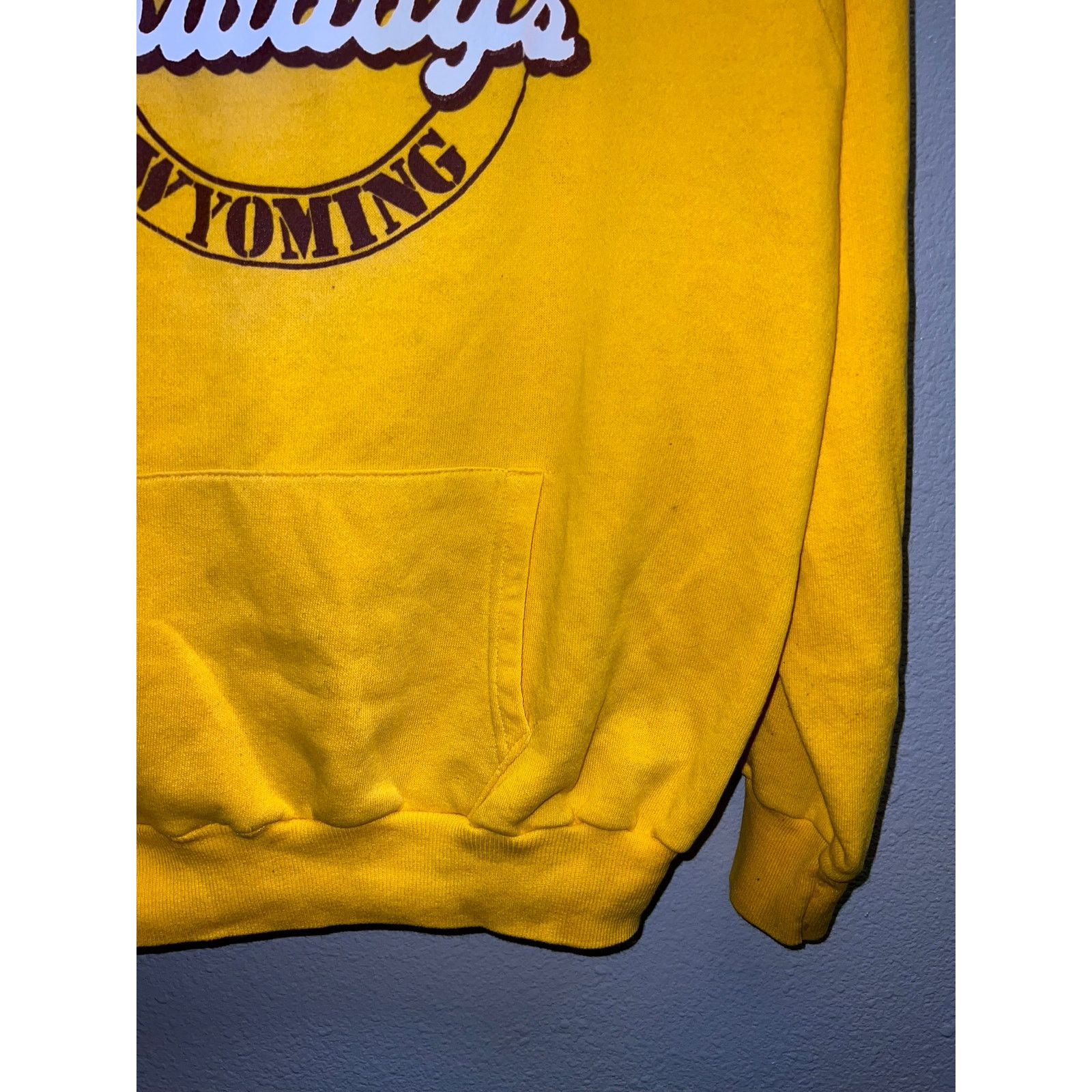 Vintage Vintage University Of Wyoming Hoodie Cowboys College 80s L Size US L / EU 52-54 / 3 - 7 Thumbnail