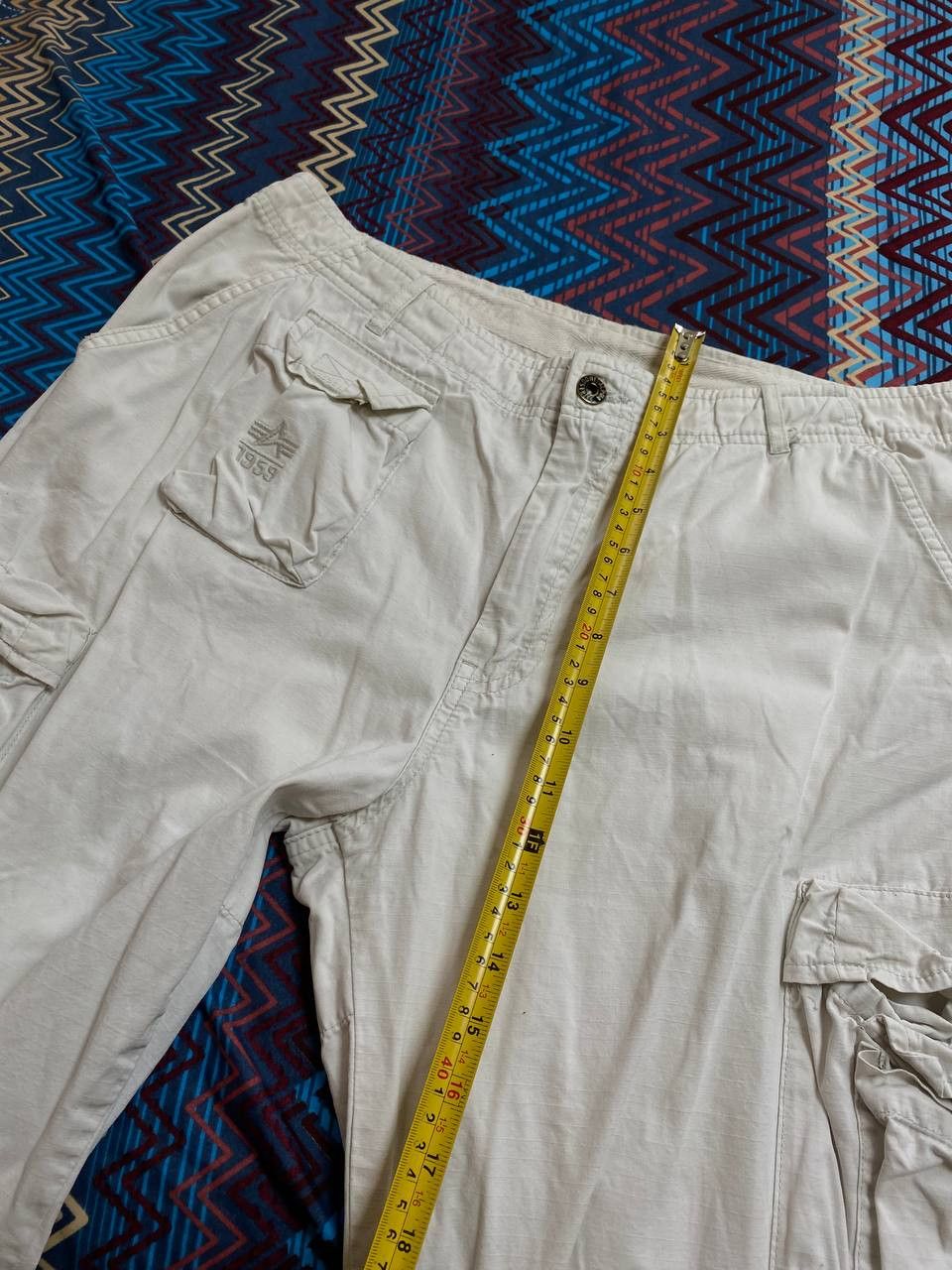 Alpha Industries Vintage Alpha Industries Big logo Pants Size US 33 - 15 Thumbnail