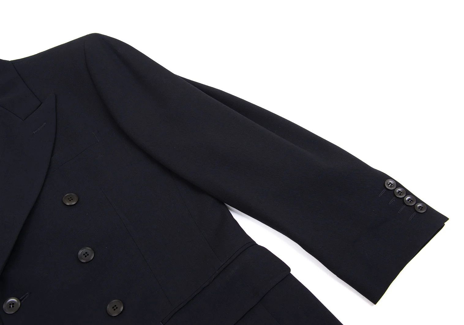 Jean Paul Gaultier Double-Breasted Wool-Blend Jacket in Navy, Size 44M Size US S / EU 44-46 / 1 - 6 Thumbnail