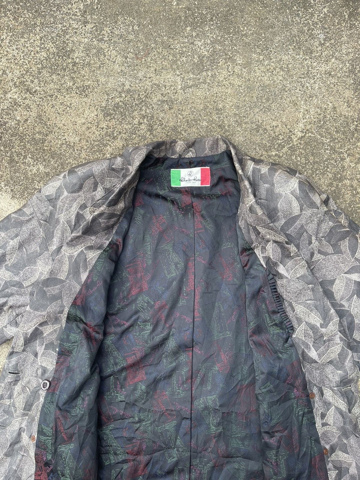 Japanese Brand Vintage Roberto Ricci Firenze Jacquard Blazer Made in Japan Size US M / EU 48-50 / 2 - 13 Thumbnail