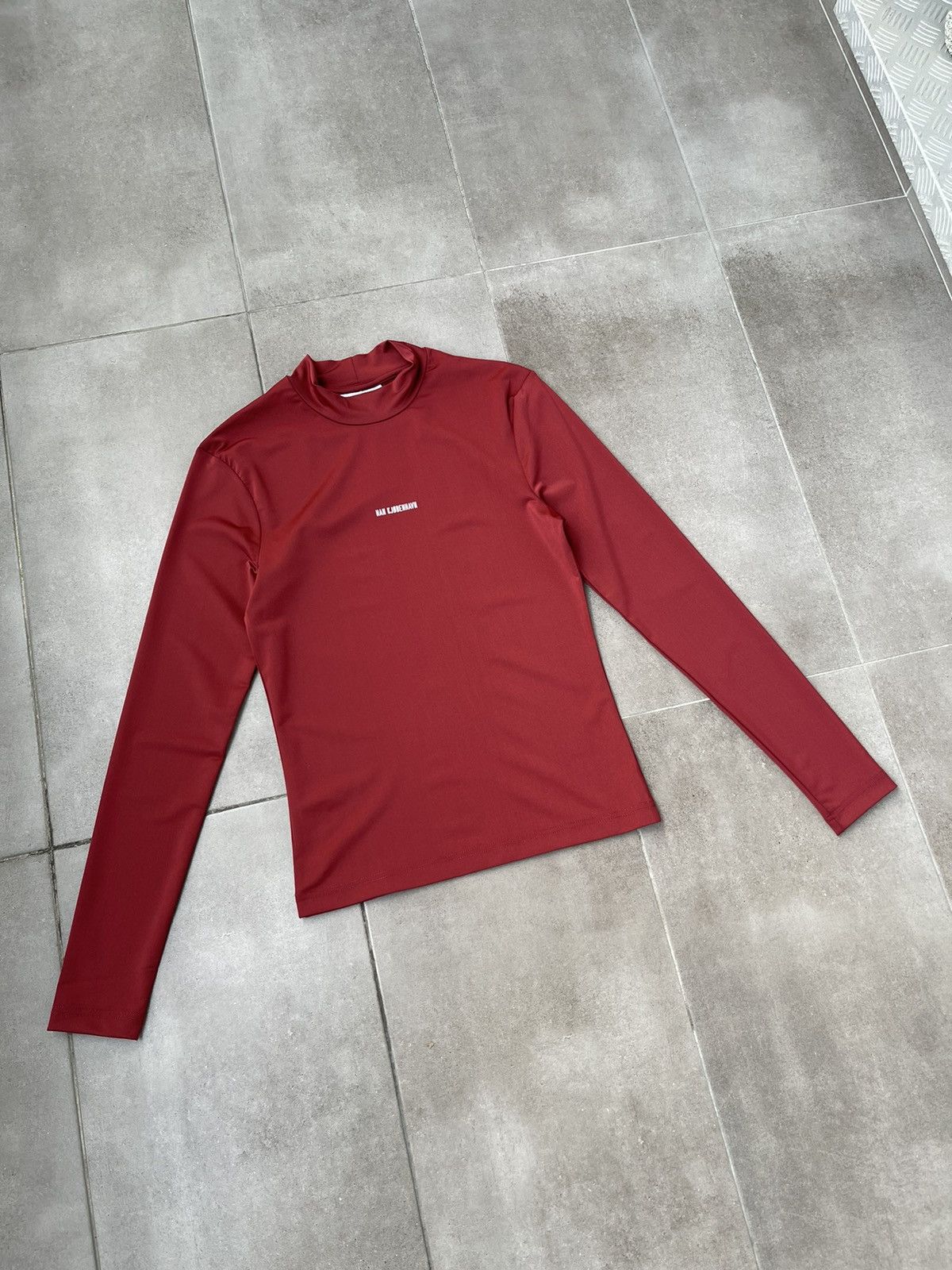 Han Kjobenhavn !DS! SS23 Han Kjobenhavn Logo Stretch Jersey Red Turtleneck Size US S / EU 44-46 / 1 - 12 Thumbnail