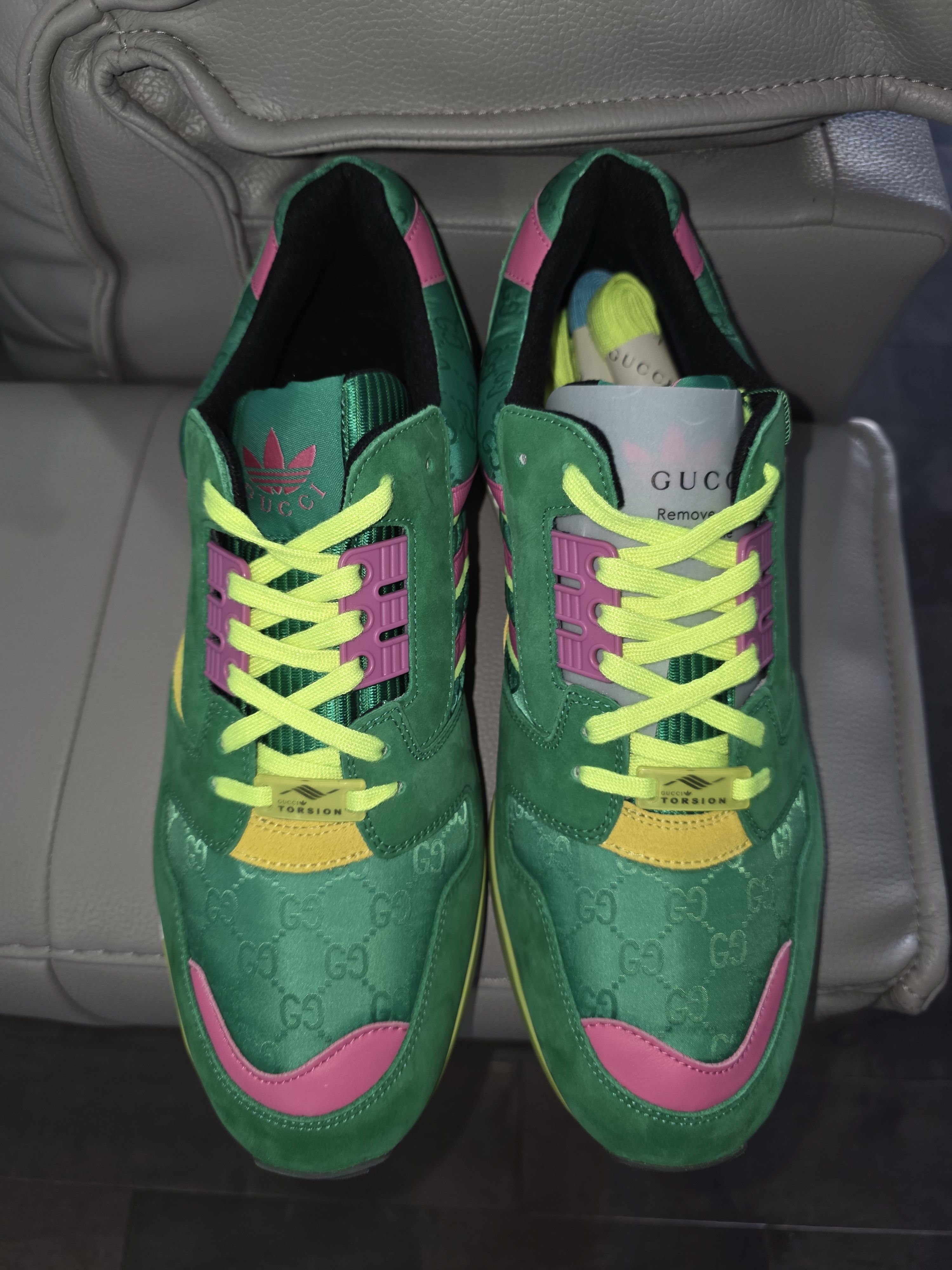 Adidas × Gucci ZX 8000 GG MONOGRAM Size US 11.5 / EU 44-45 - 2 Thumbnail
