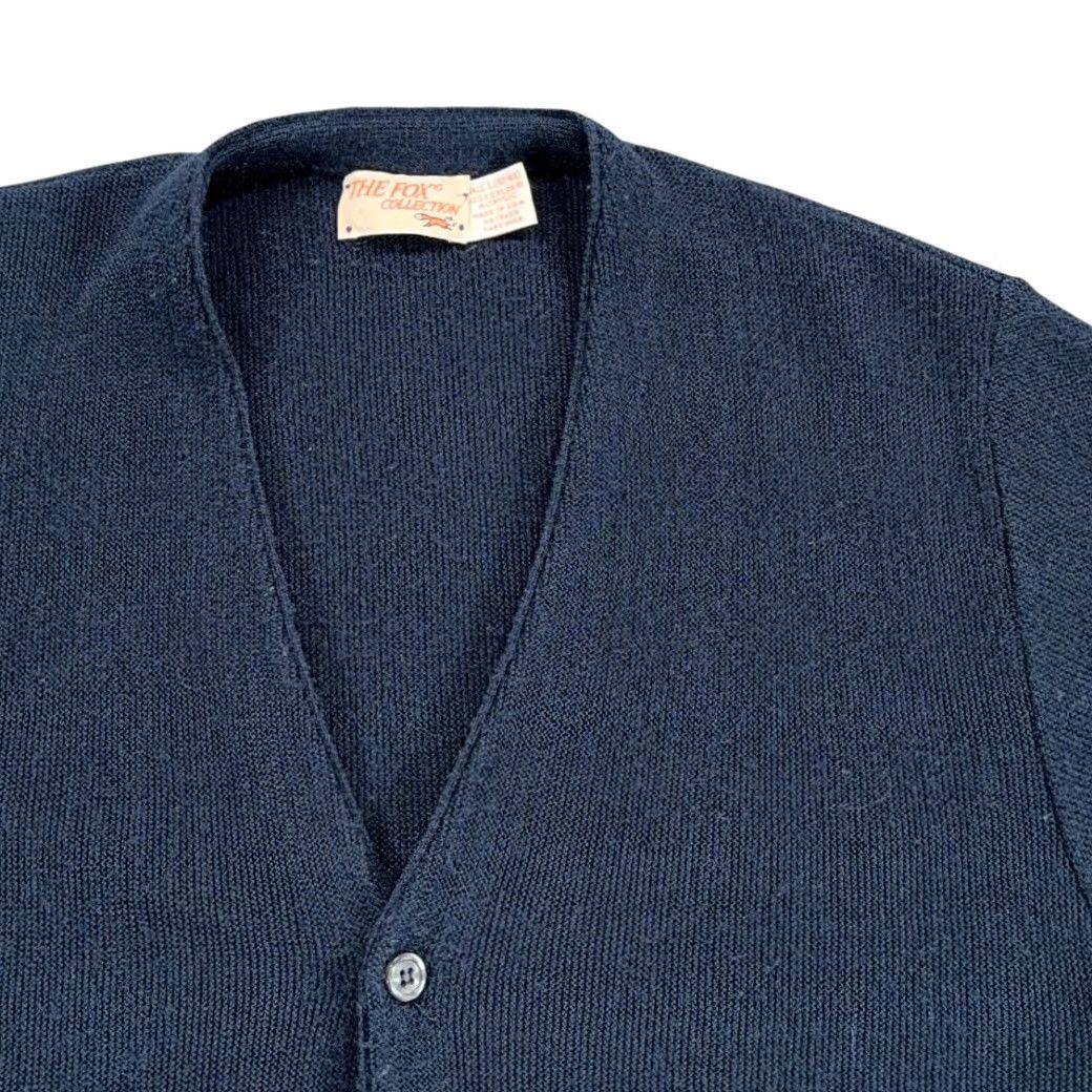 Vintage VINTAGE JC Penney Sweater Cardigan Blue Adult LARGE Fox USA Acrylic Cobain 70s Mens Size US M / EU 48-50 / 2 - 2 Thumbnail