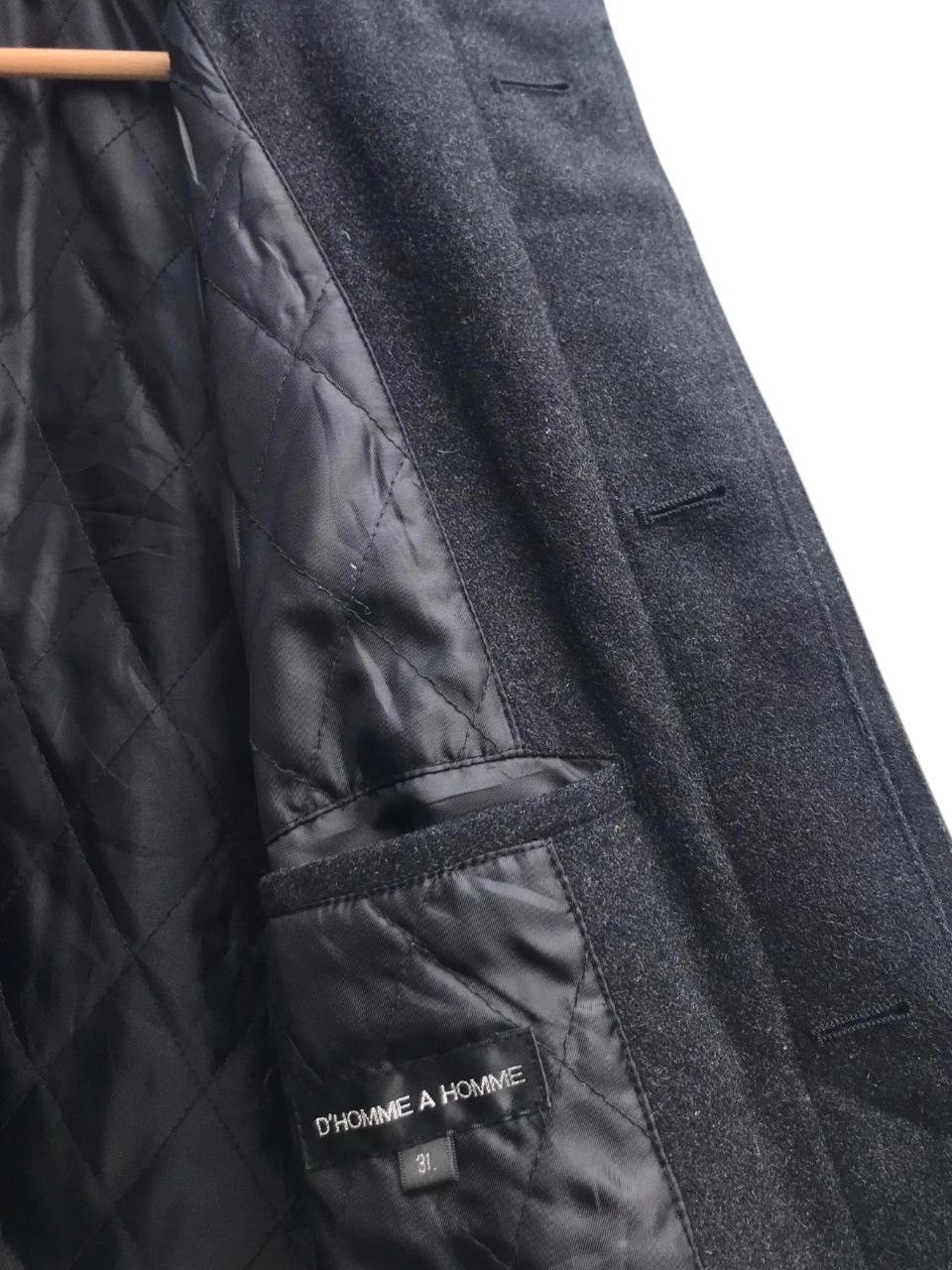 Japanese Brand D’homme A Homme Wool Blend Coat Size US L / EU 52-54 / 3 - 9 Thumbnail