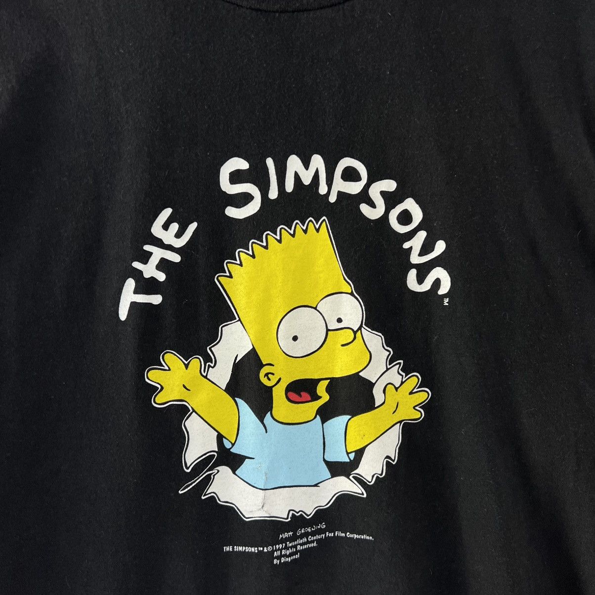 The Simpsons Vintage 1997 The Simpson Big Logo Crewneck T-Shirt Size US XL / EU 56 / 4 - 3 Thumbnail