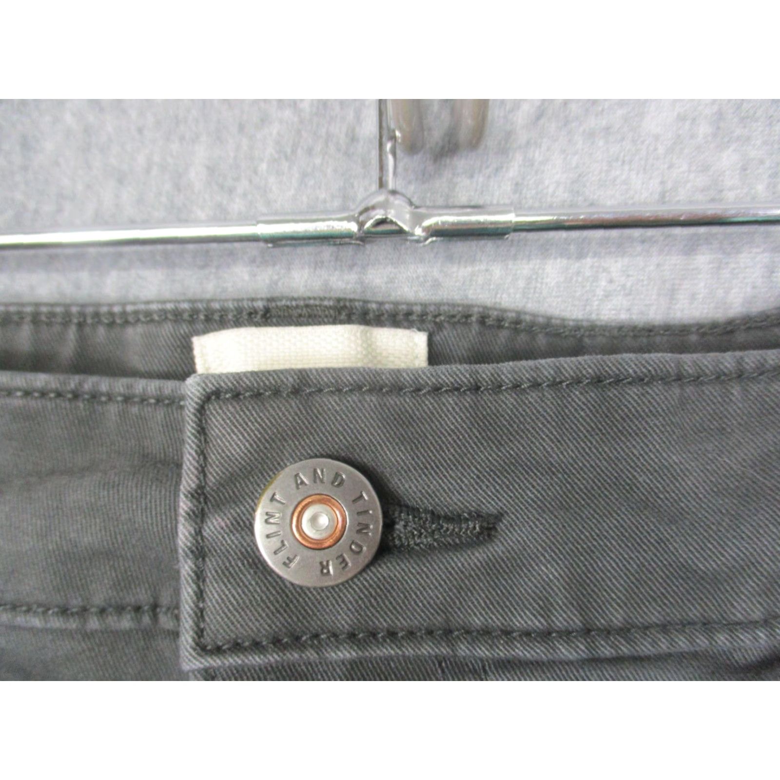 Flint And Tinder Flint and Tinder Pants Mens 38 Waist 33 Inseam Gray Athletic Tapered Fit 5 Pocket Stretch Chino Size US 38 / EU 54 - 3 Thumbnail